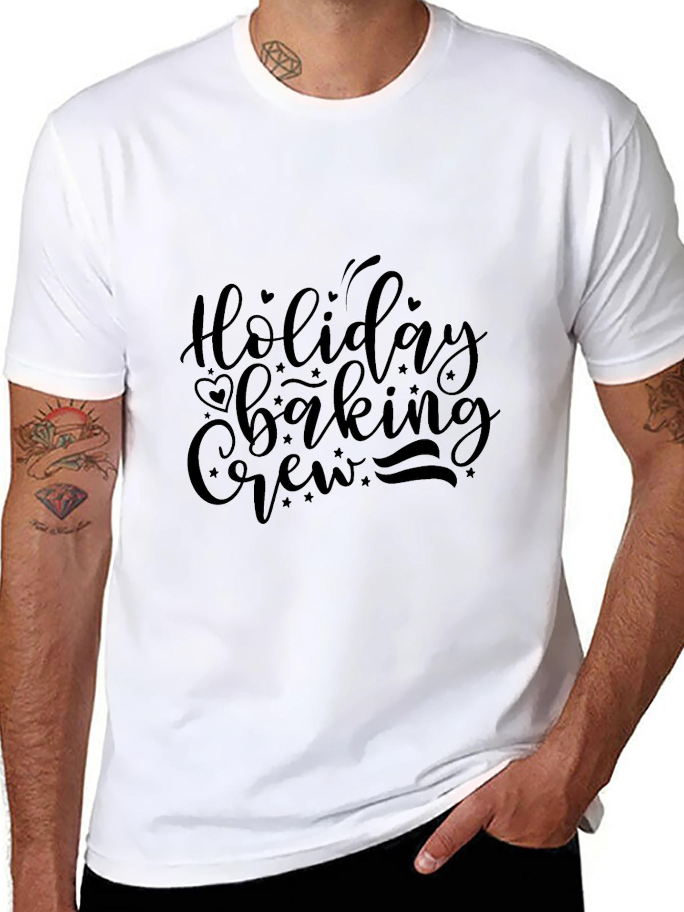 Holiday Baking Crew Black T-Shirt