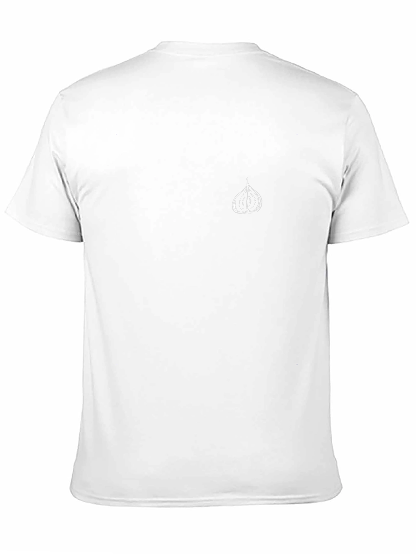 Mens Black Graphic Tee - Garlic Design