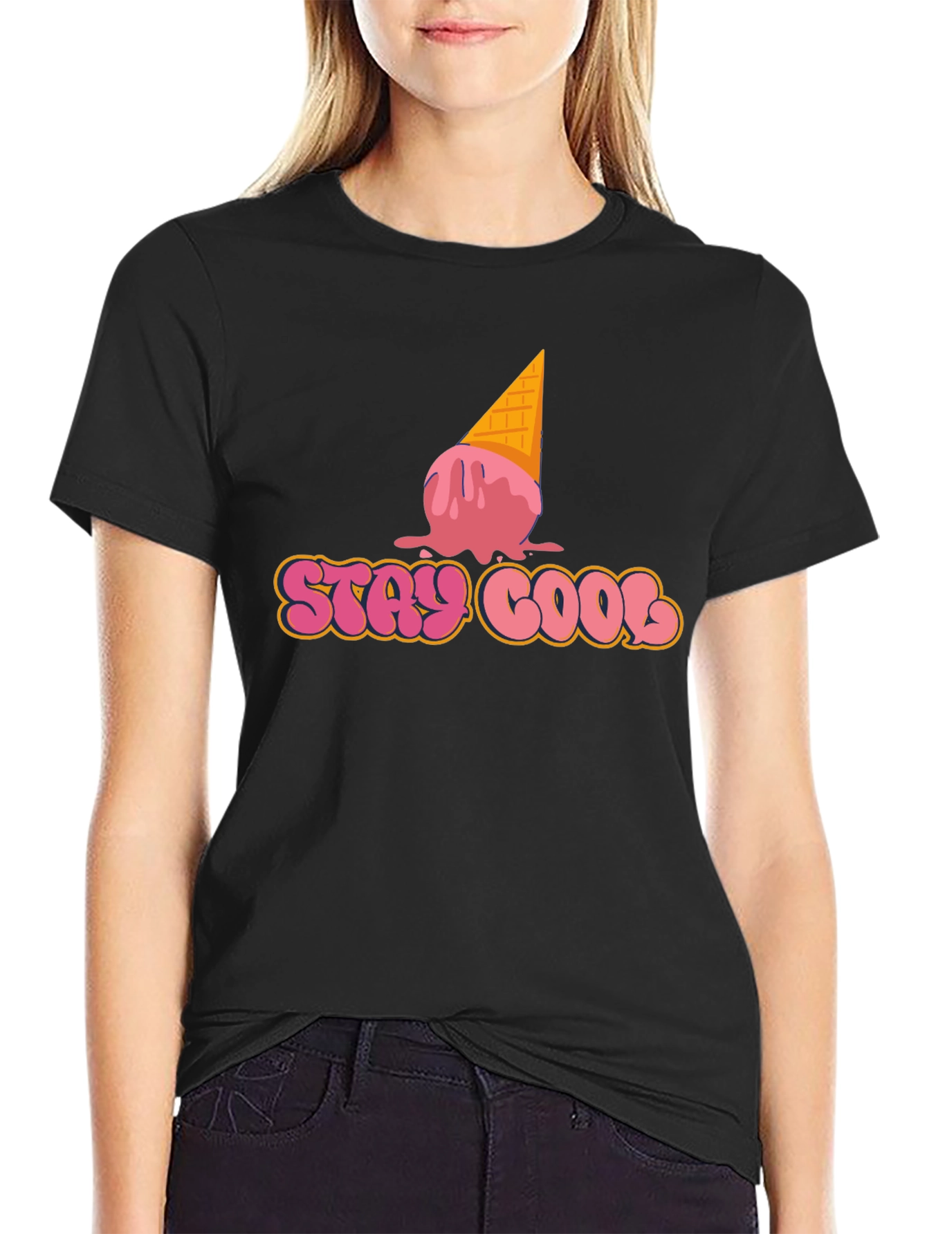 Stay Cool Ice Cream Graphic T-Shirt