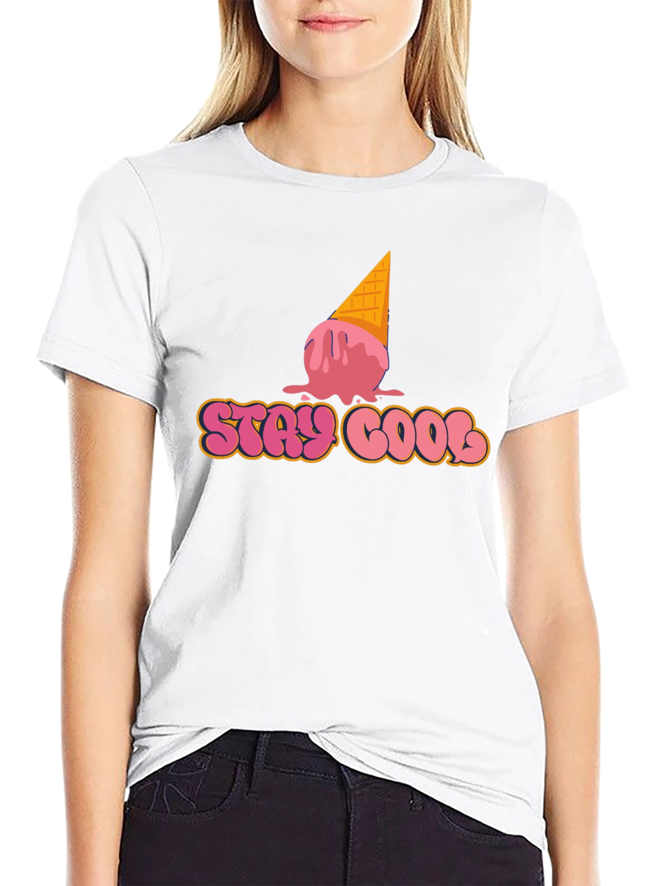 Stay Cool Ice Cream Graphic T-Shirt