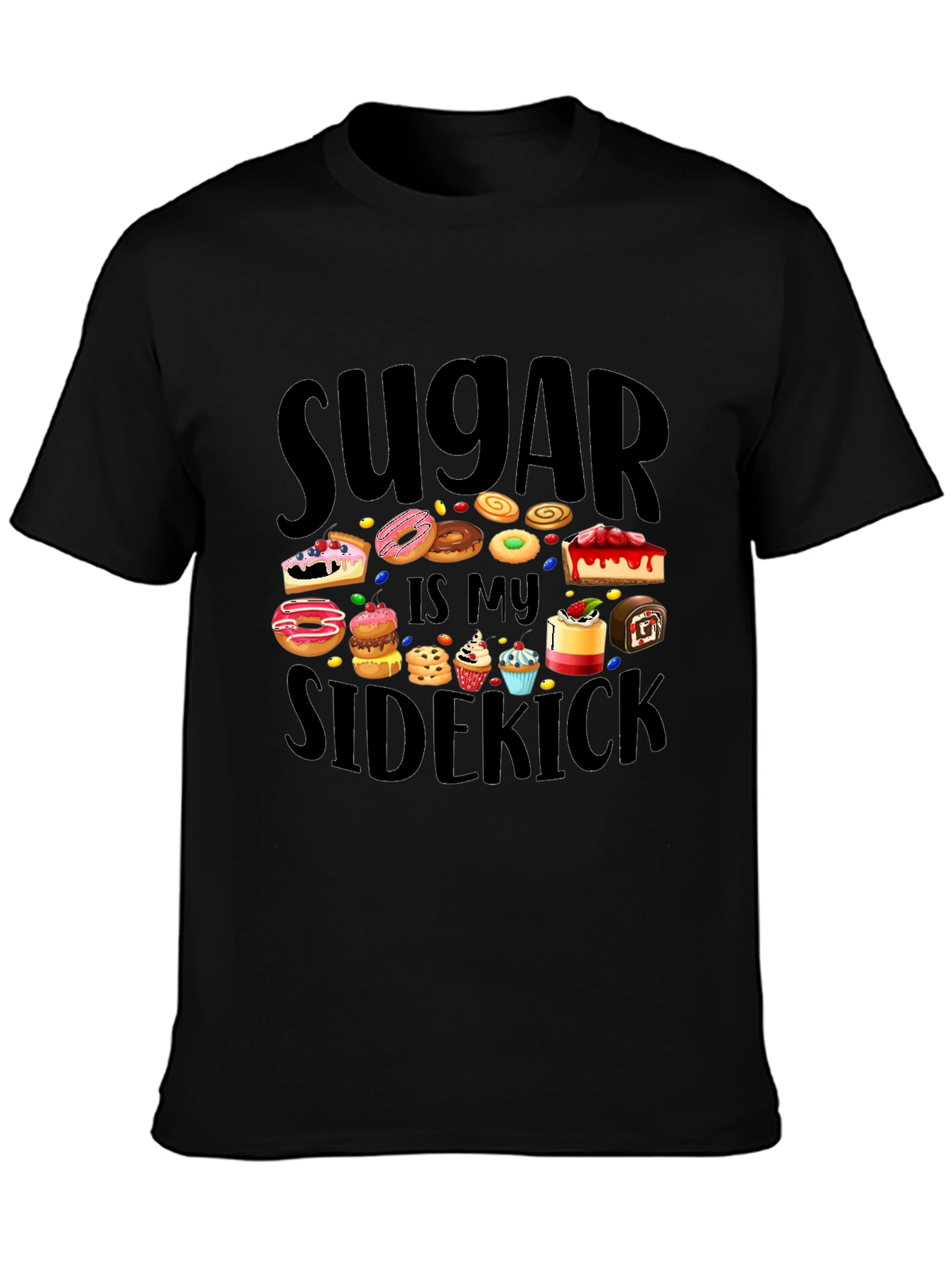 Sugar Is My Sidekick T-Shirt - Sweet Tooth Tee