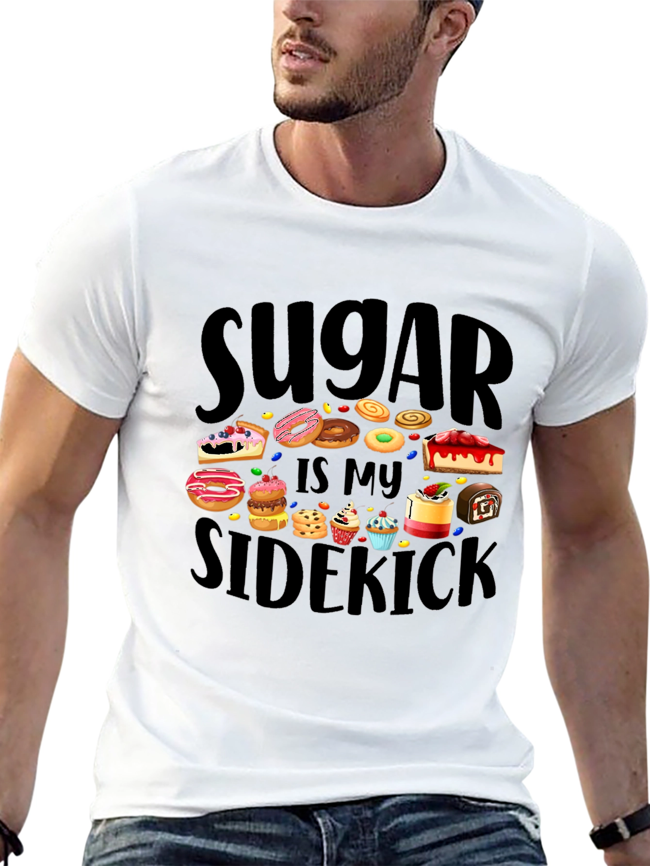 Sugar Is My Sidekick T-Shirt - Sweet Tooth Tee