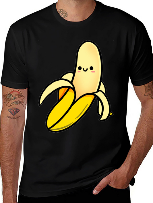 Cute Banana Graphic Print Mens T-Shirt