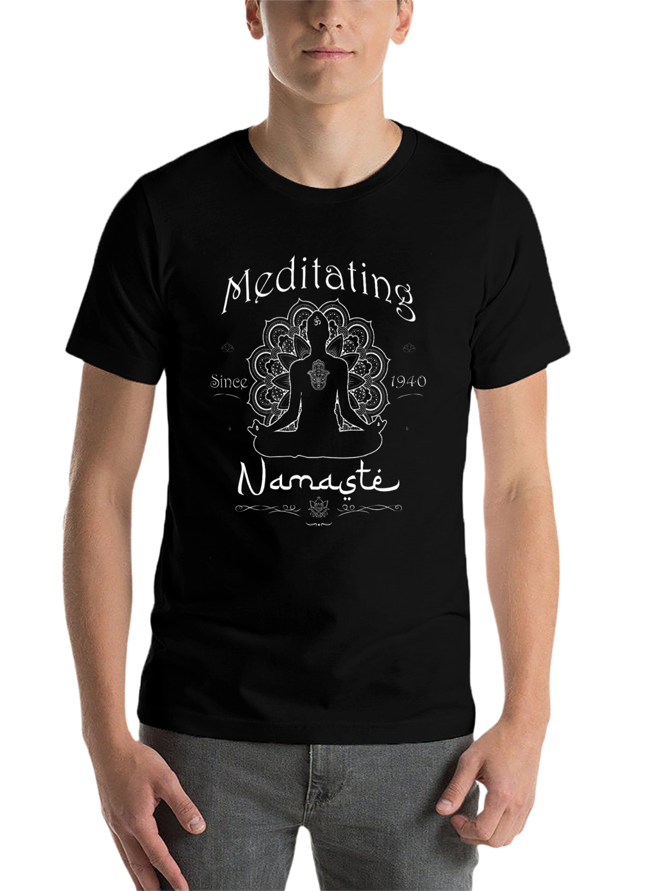 Meditating Since 1940 Yoga T-Shirt