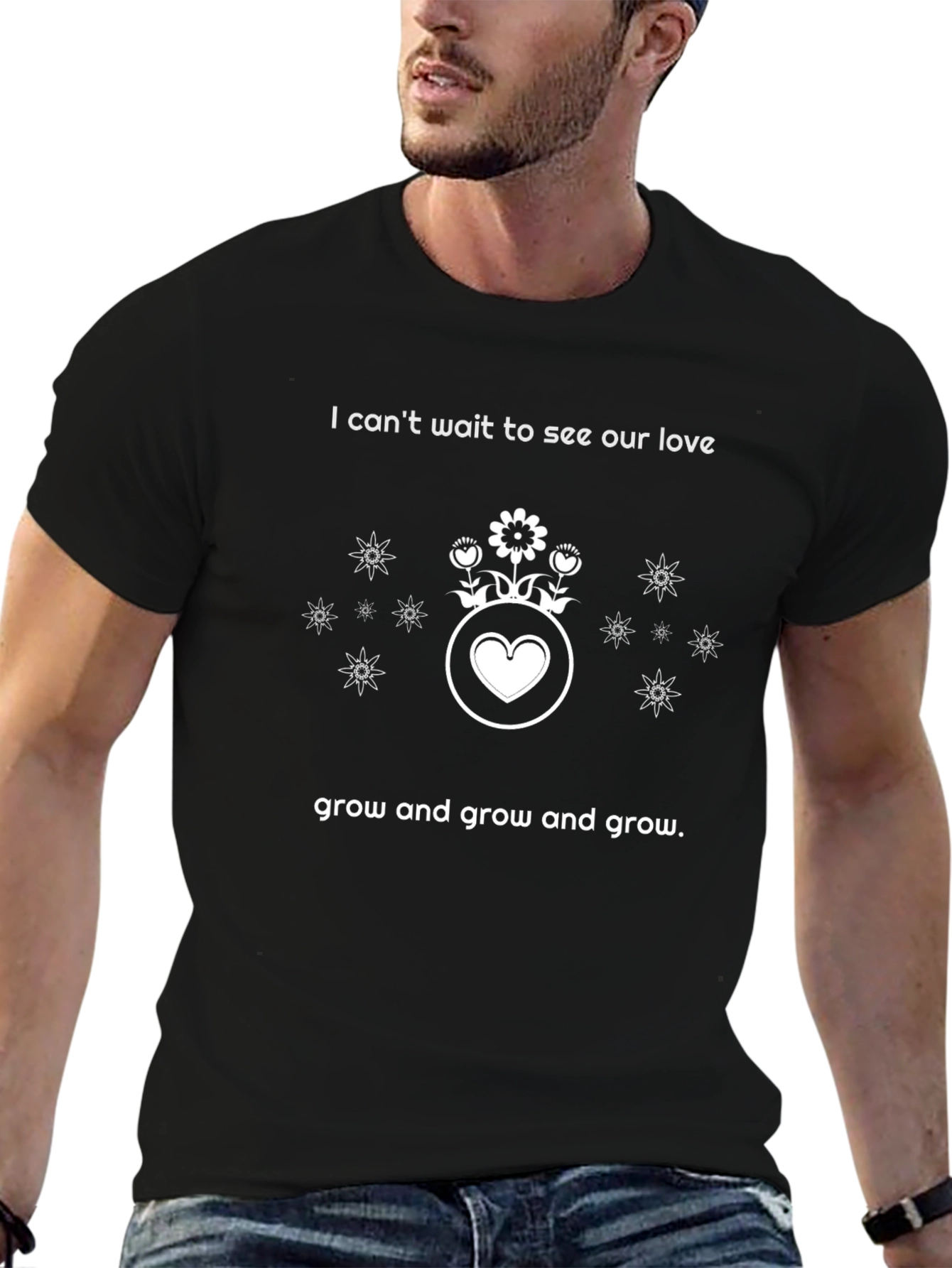 Love Grows Black T-Shirt