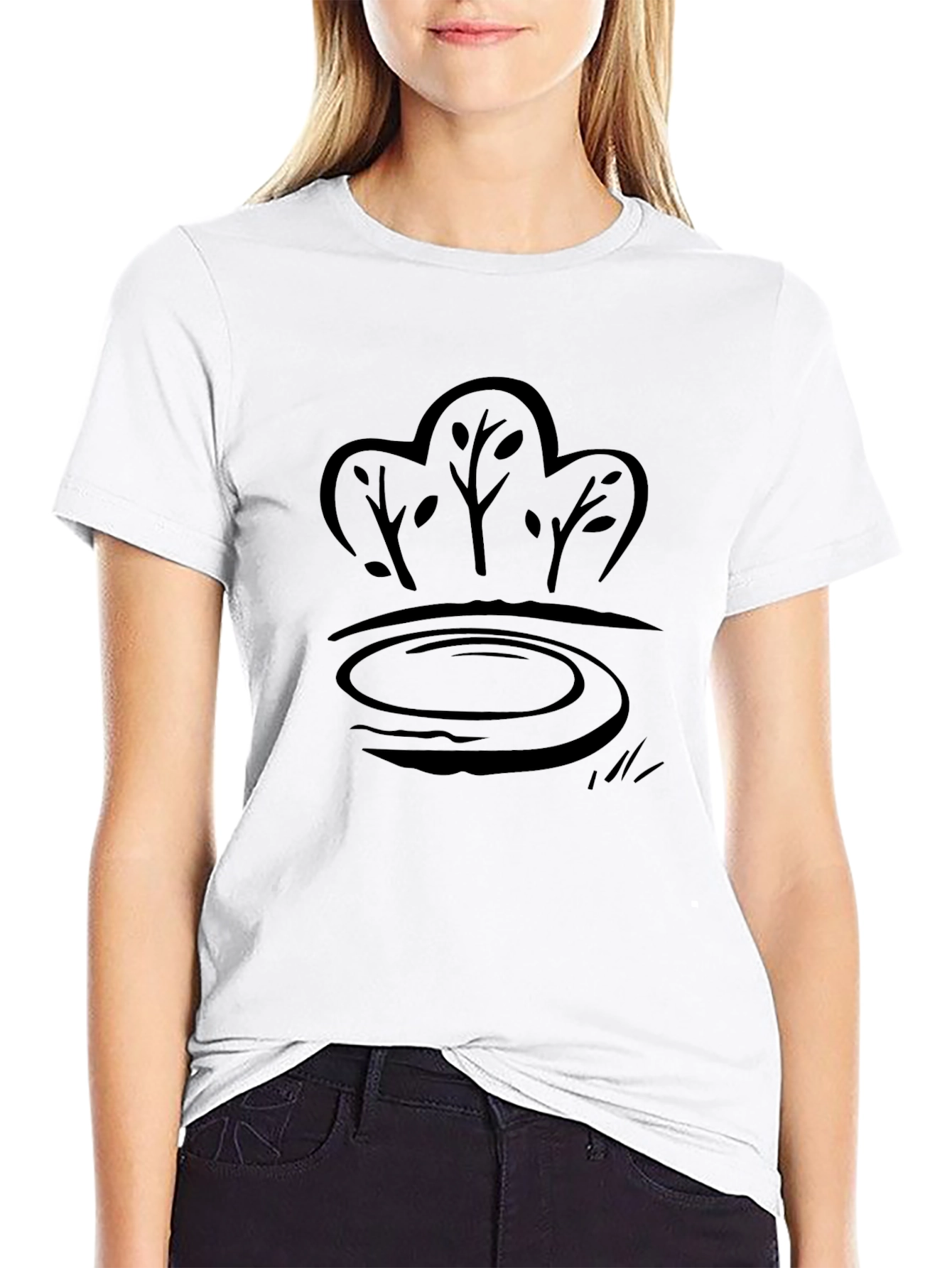 Nature Pond Graphic Tee - Casual Comfort