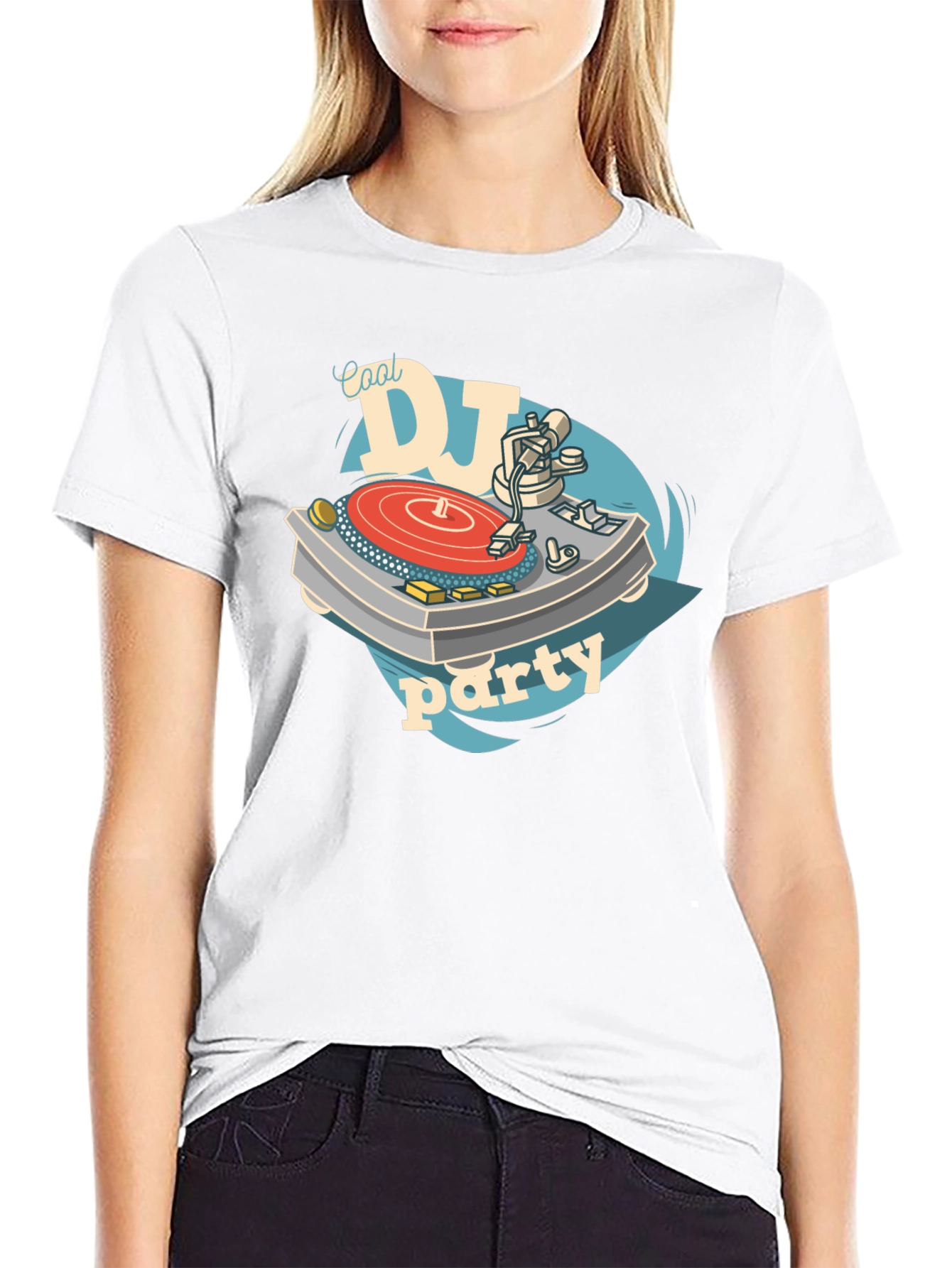 Cool DJ Party T-Shirt - Black