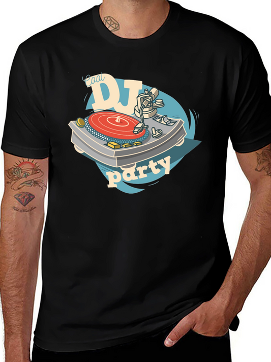 Cool DJ Party T-Shirt - Black