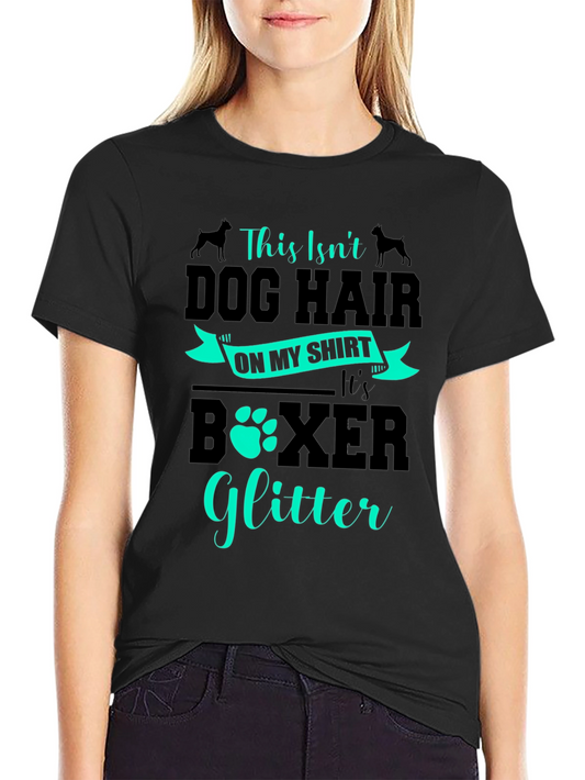 Dog Lover T-Shirt - Boxer Glitter Design
