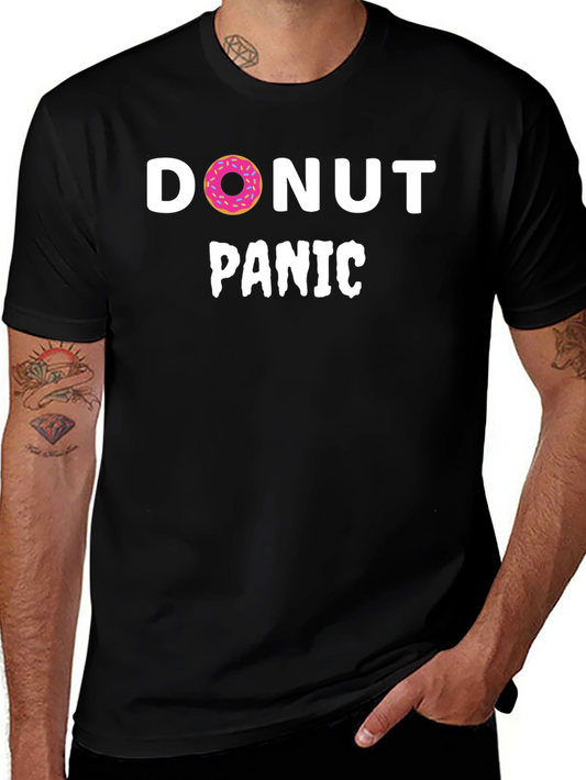 Donut Panic T-Shirt - Funny Graphic Tee
