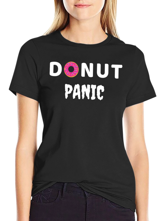 Donut Panic T-Shirt - Funny Graphic Tee