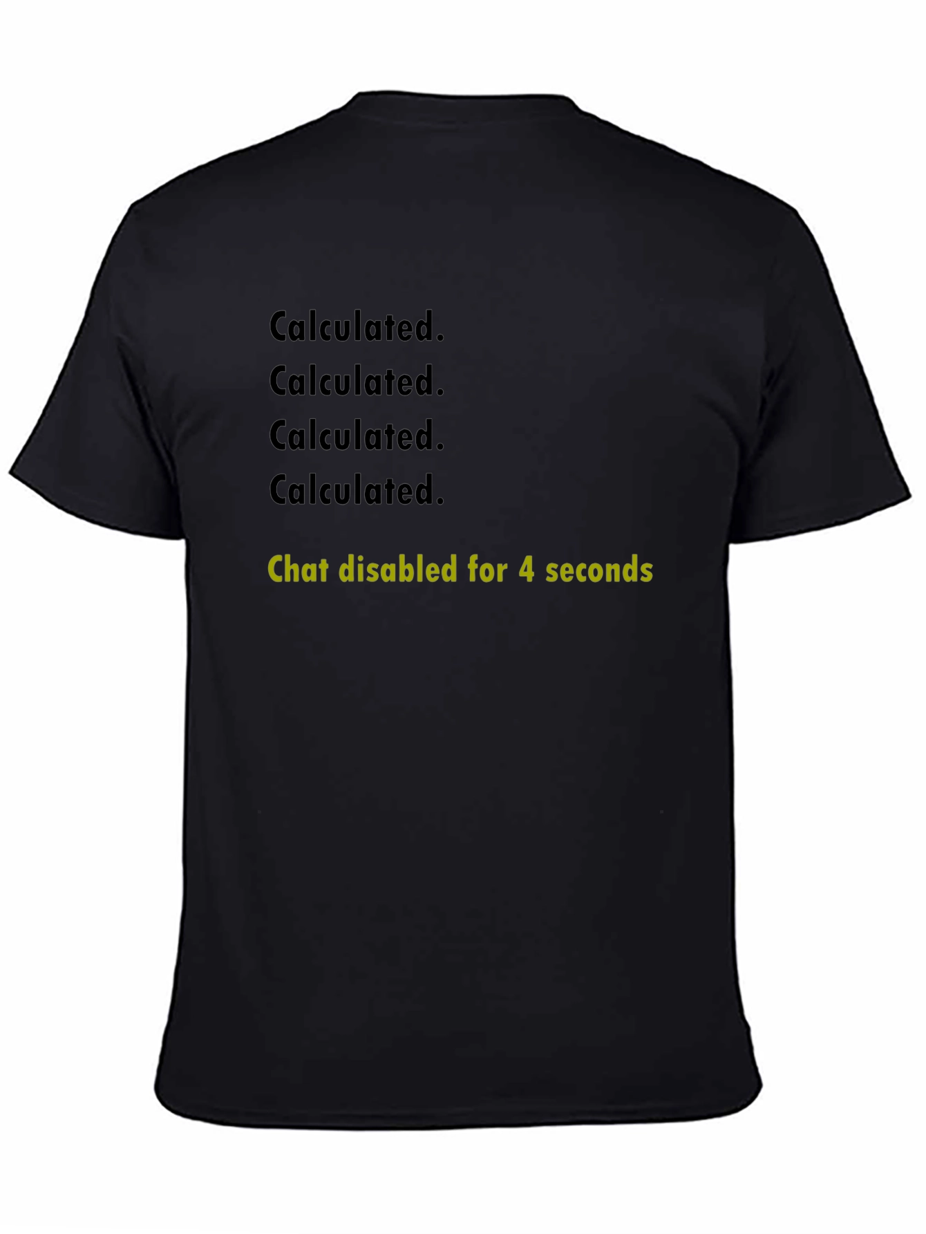 Calculated. Chat Disabled T-Shirt - Gaming Humor Tee