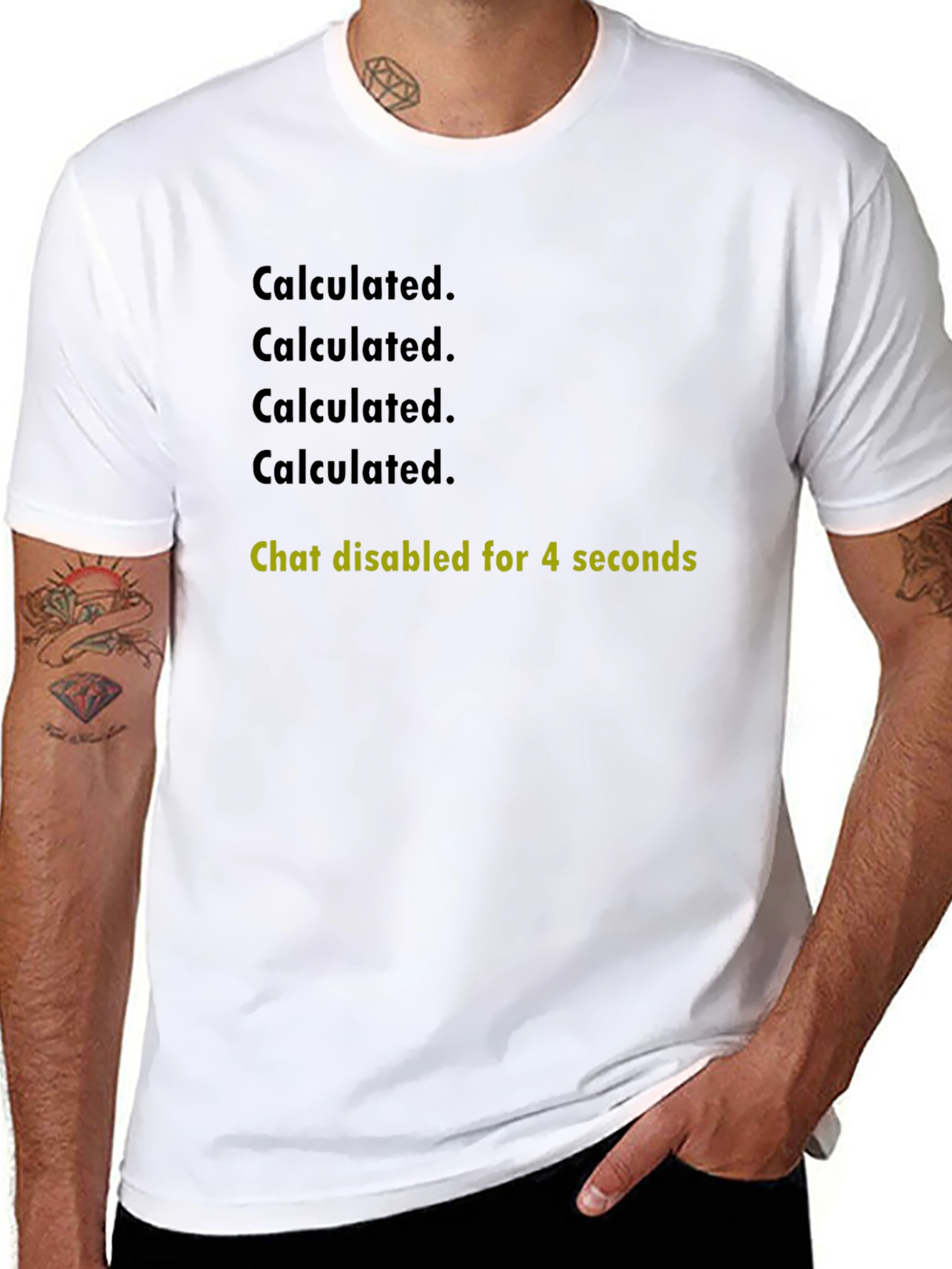 Calculated. Chat Disabled T-Shirt - Gaming Humor Tee