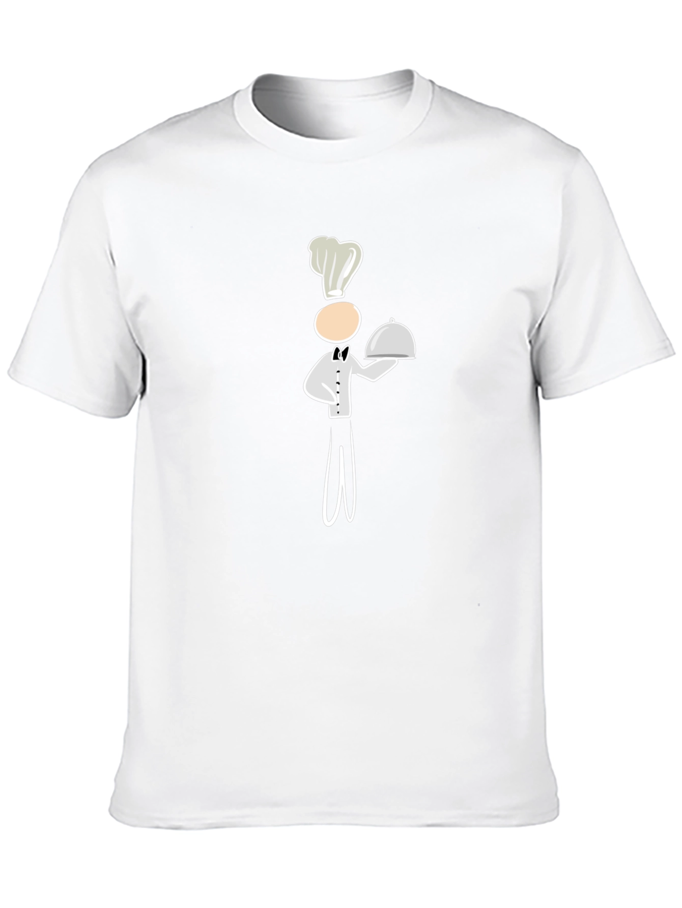 Chef Cartoon Graphic Tee - Black Cotton Blend