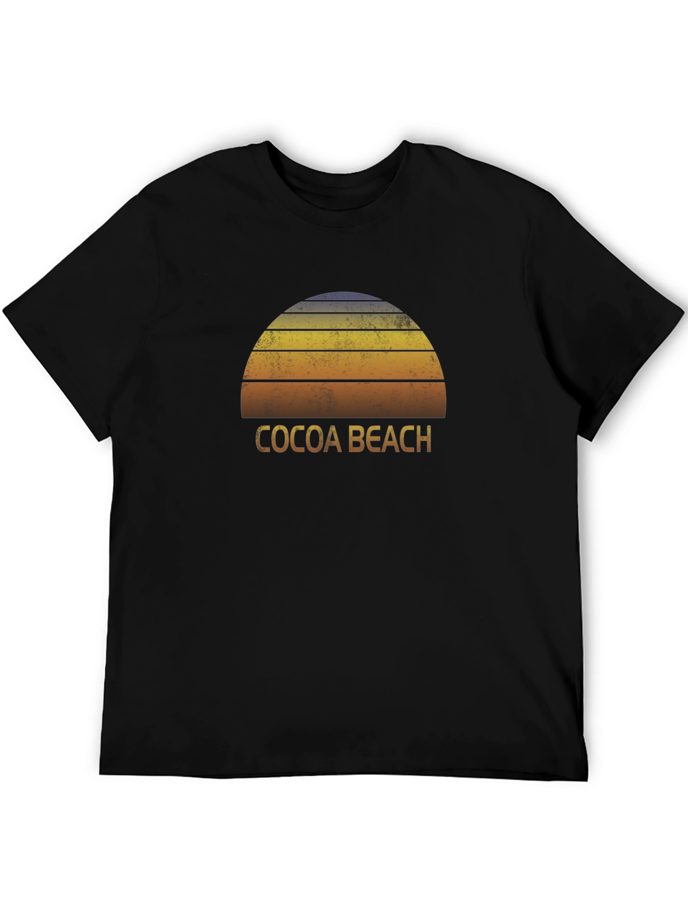 Cocoa Beach Retro Sunset Graphic Tee