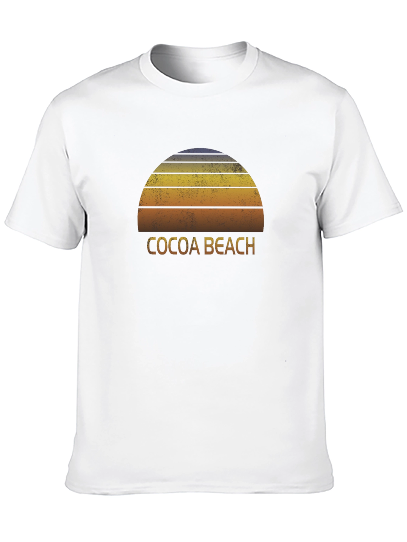 Cocoa Beach Retro Sunset Graphic Tee