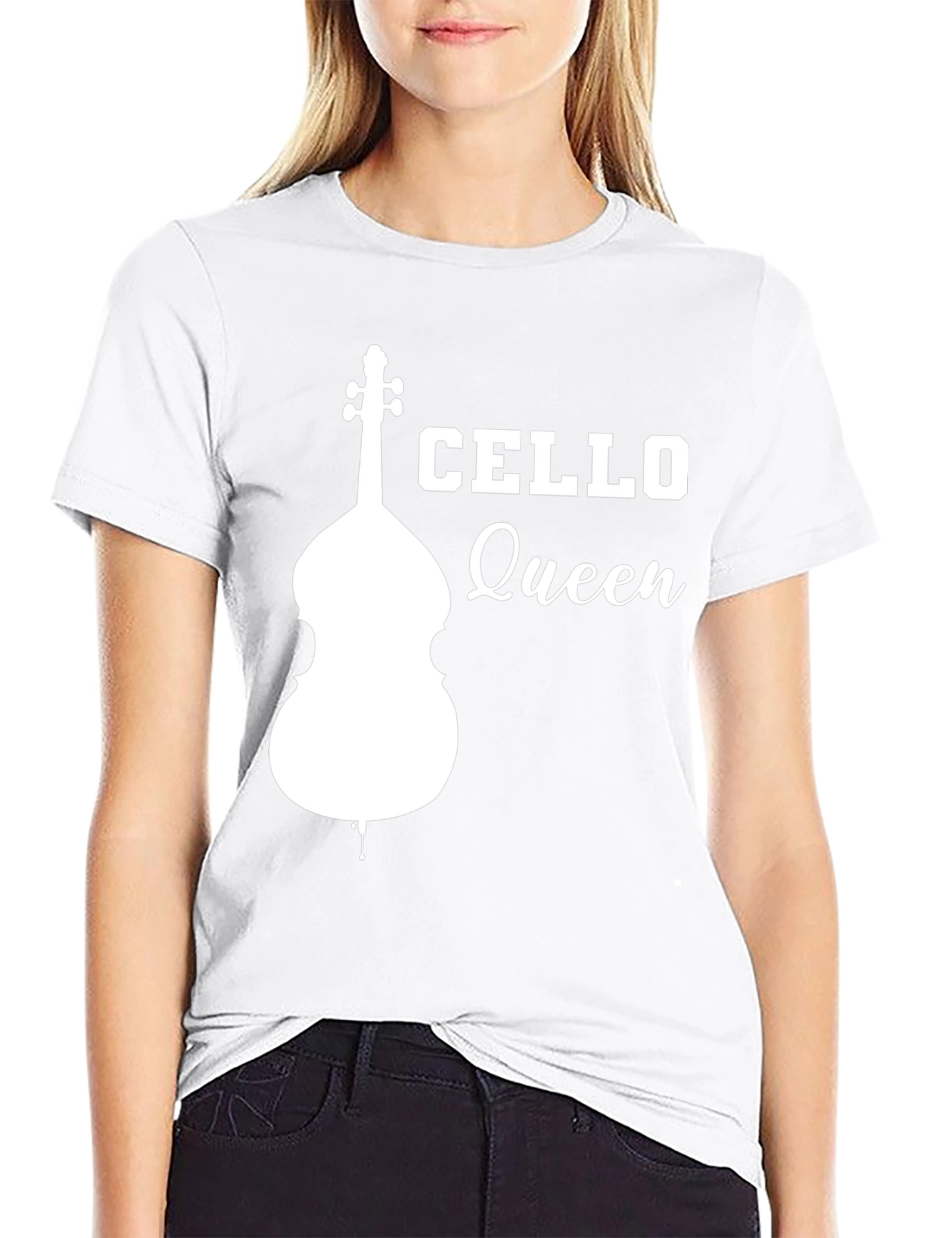 Cello Queen Graphic T-Shirt - Musician Tee