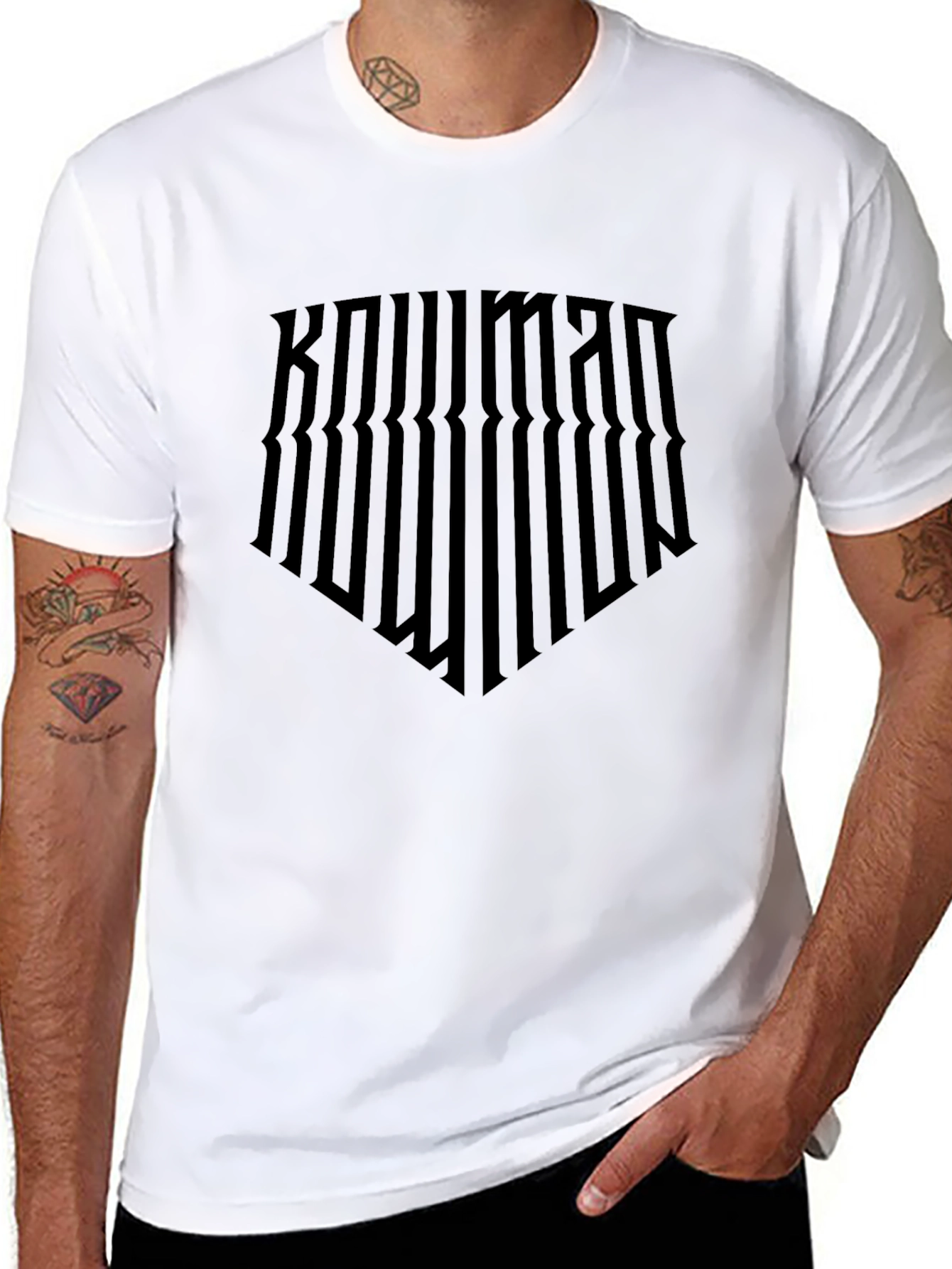 Bowman Graphic Print Black T-Shirt