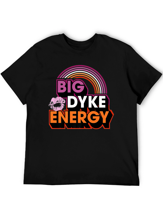 Big Dyke Energy T-Shirt - Lesbian Pride Rainbow Graphic Tee