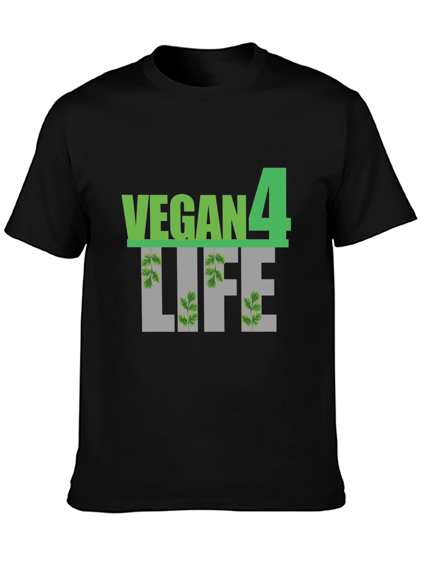 Vegan 4 Life Black T-Shirt