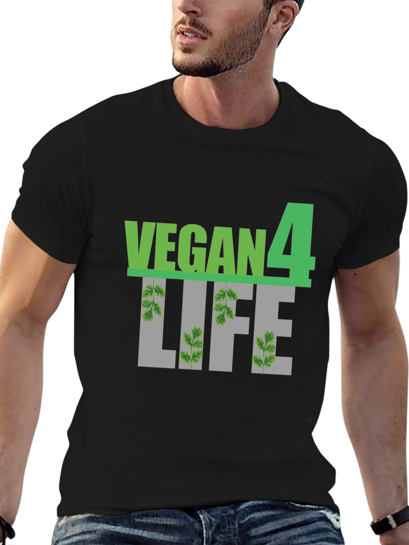 Vegan 4 Life Black T-Shirt