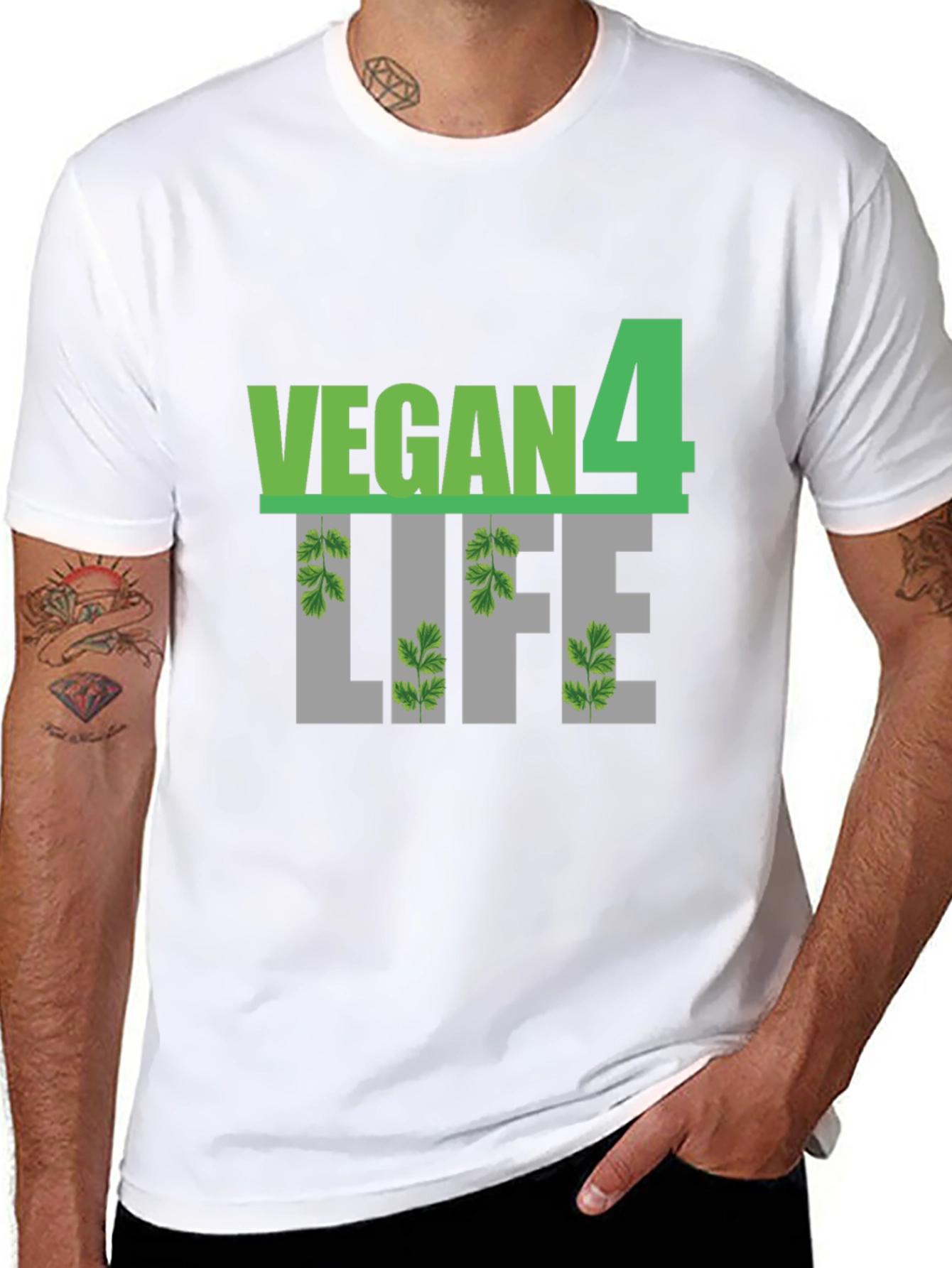 Vegan 4 Life Black T-Shirt