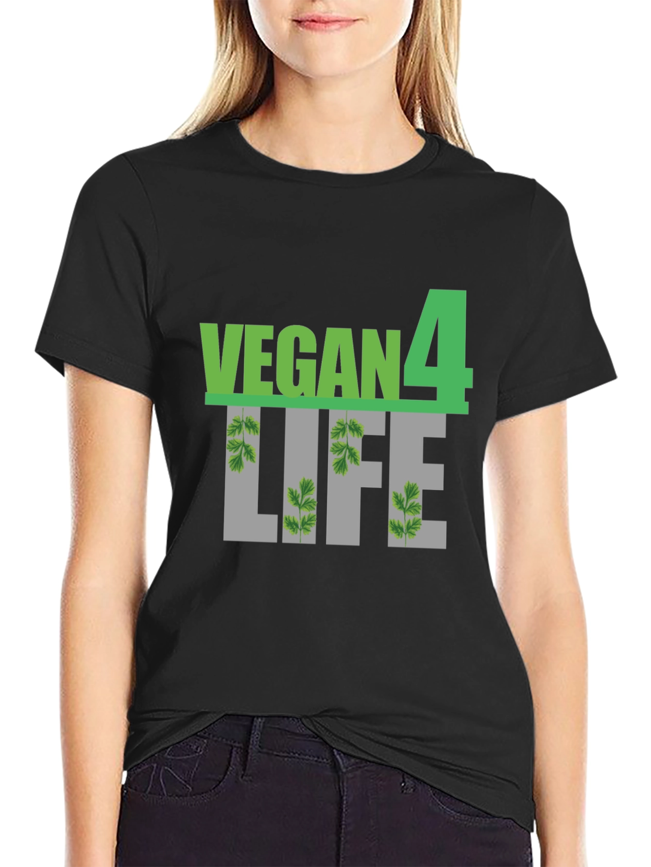 Vegan 4 Life Black T-Shirt