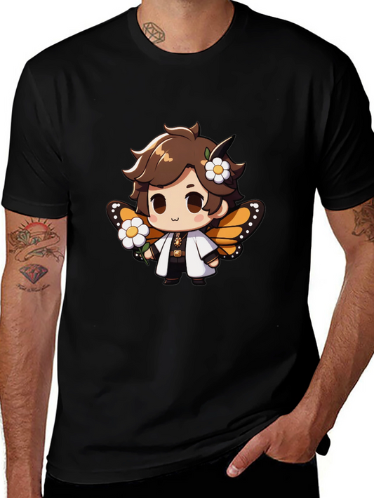 Cute Cartoon Character Graphic T-Shirt