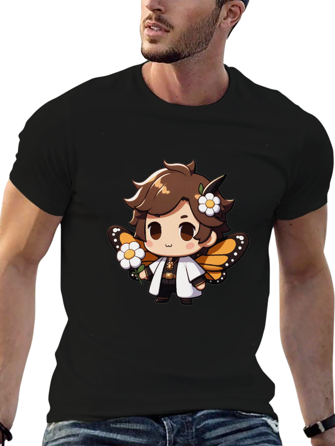 Cute Cartoon Character Graphic T-Shirt