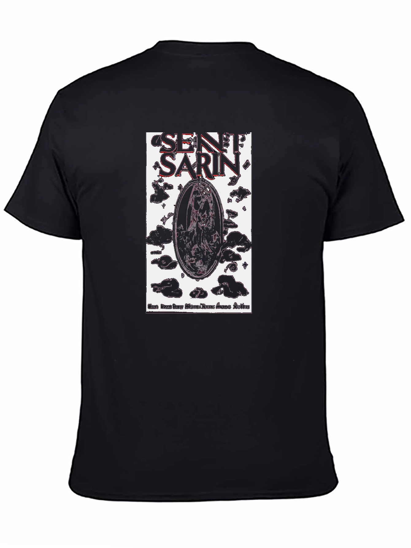 Sentient Sarin Graphic Tee - Black Cotton
