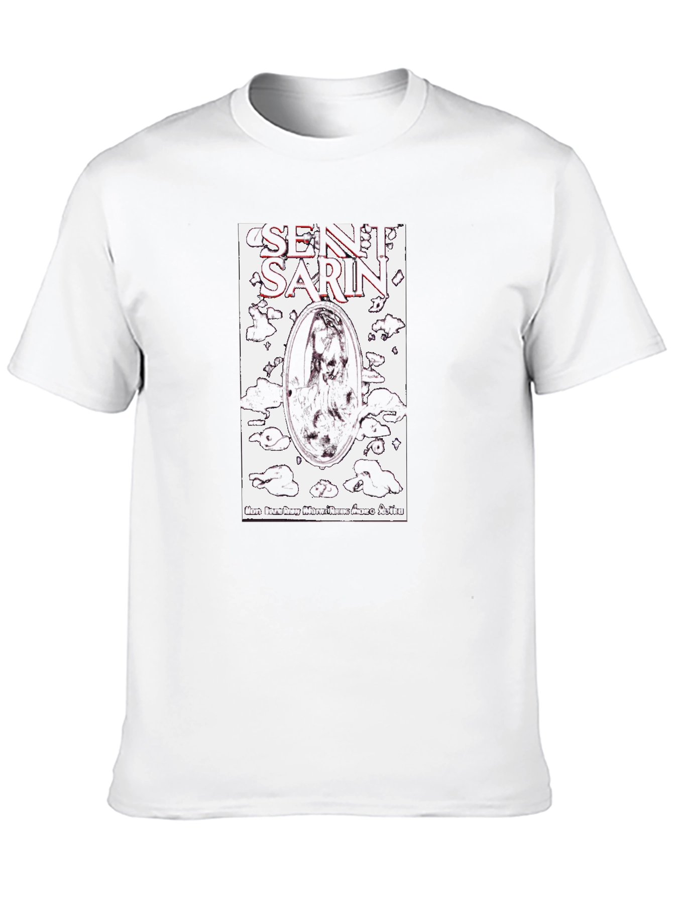 Sentient Sarin Graphic Tee - Black Cotton