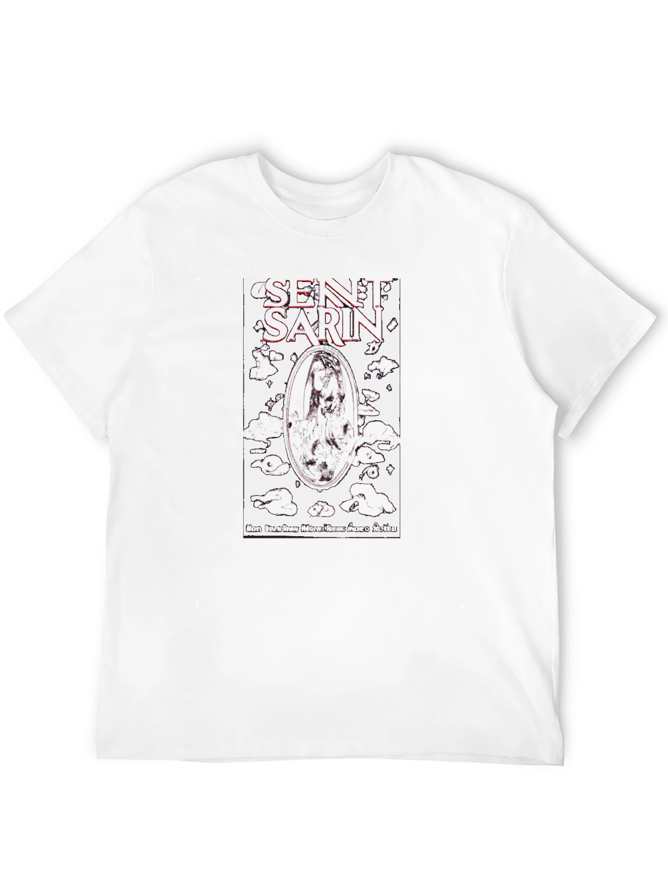 Sentient Sarin Graphic Tee - Black Cotton