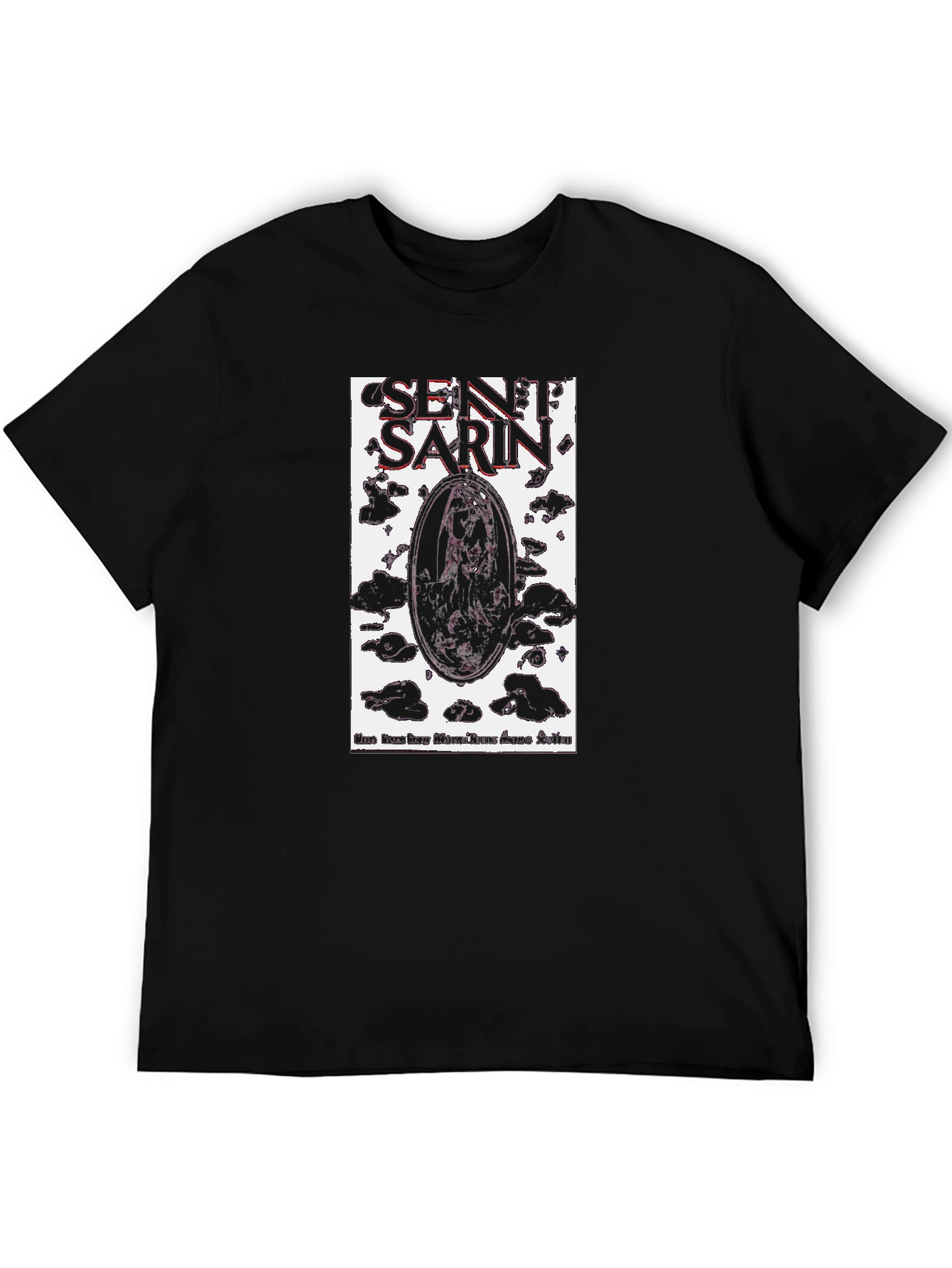 Sentient Sarin Graphic Tee - Black Cotton