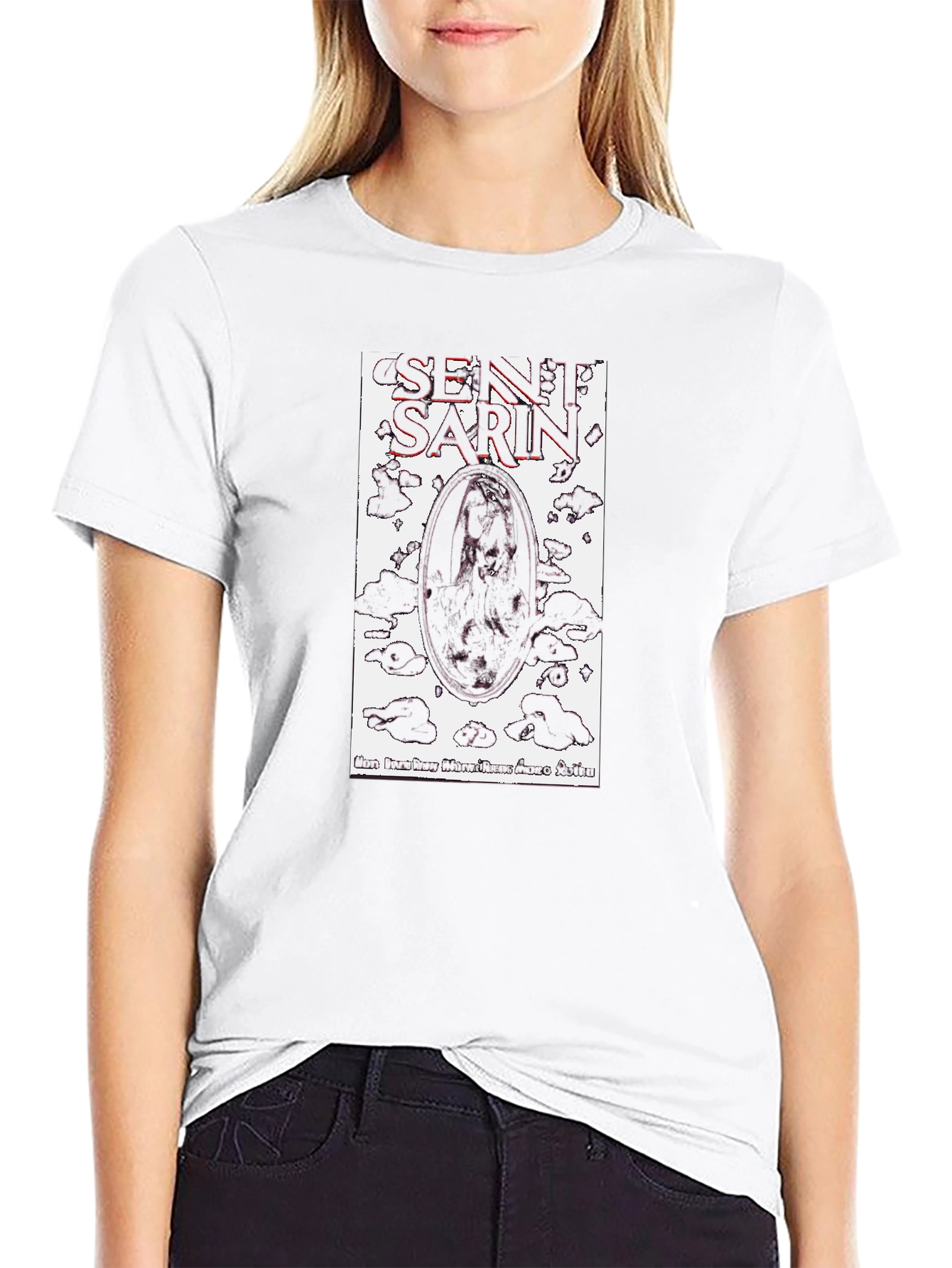 Sentient Sarin Graphic Tee - Black Cotton