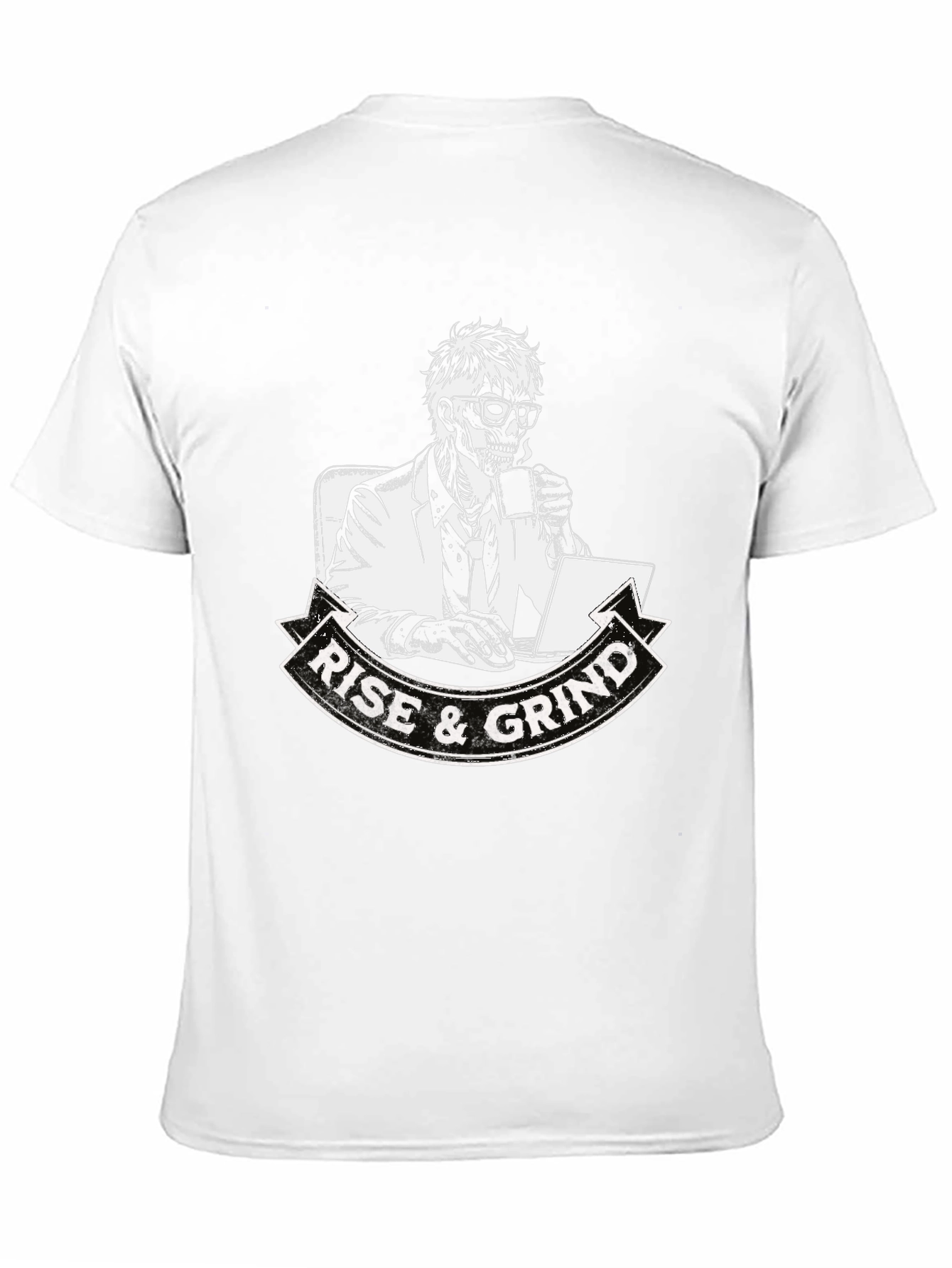 Rise and Grind Skeleton Graphic T-Shirt