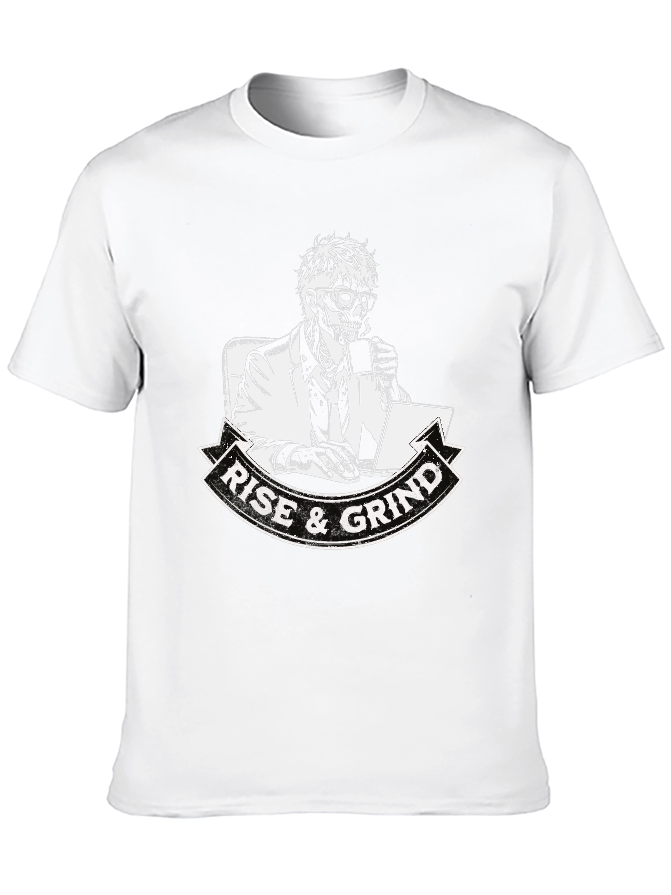 Rise and Grind Skeleton Graphic T-Shirt