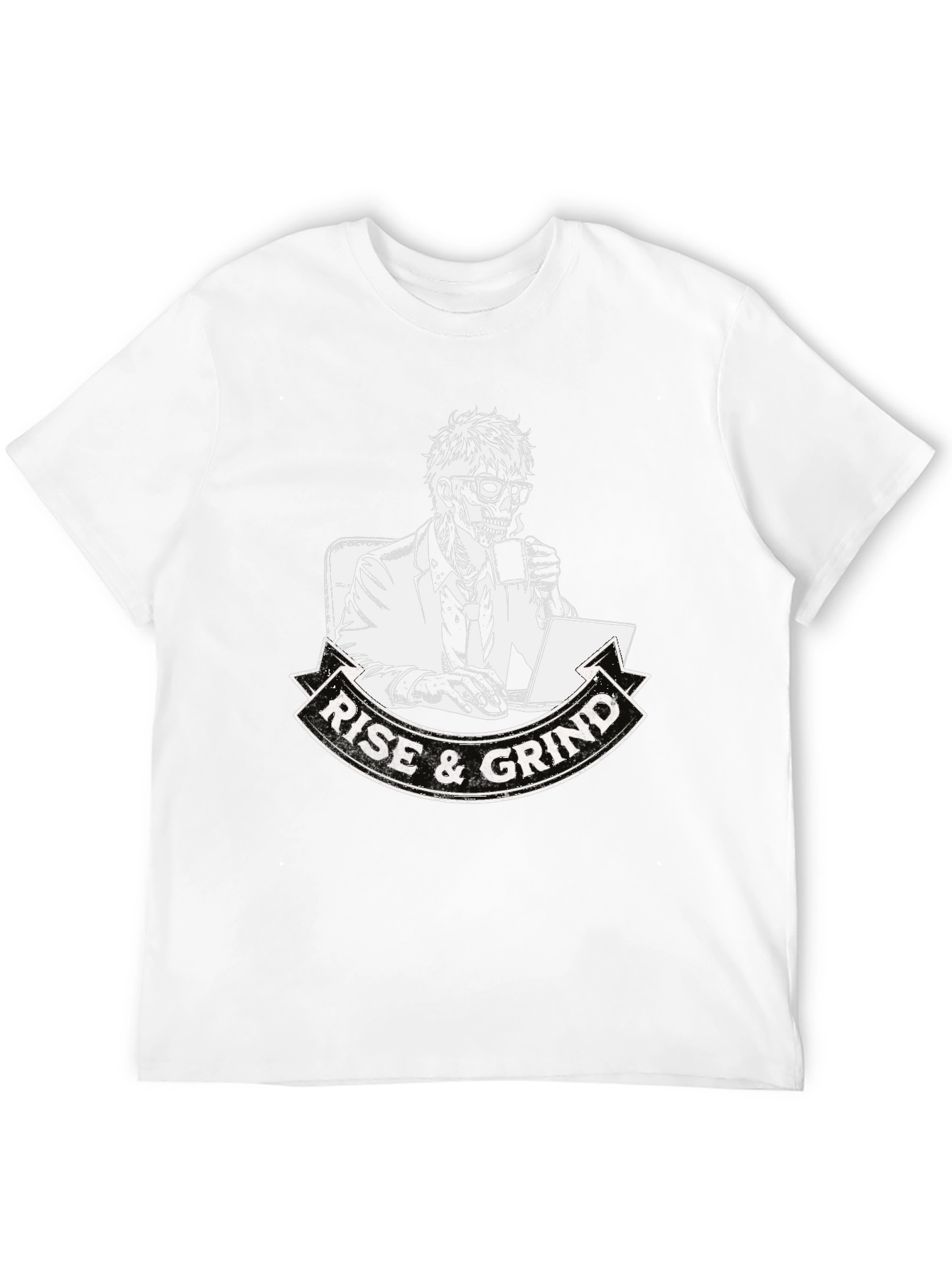 Rise and Grind Skeleton Graphic T-Shirt