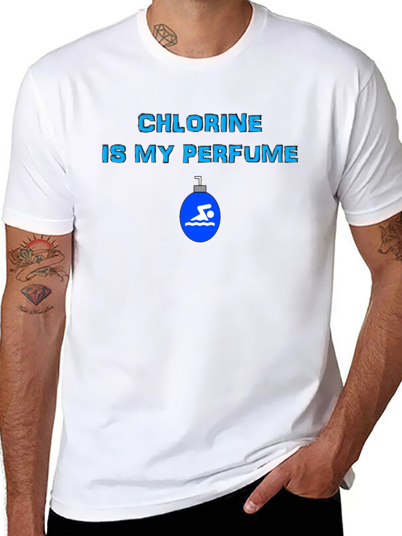 Chlorine is My Perfume Swimmer T-Shirt