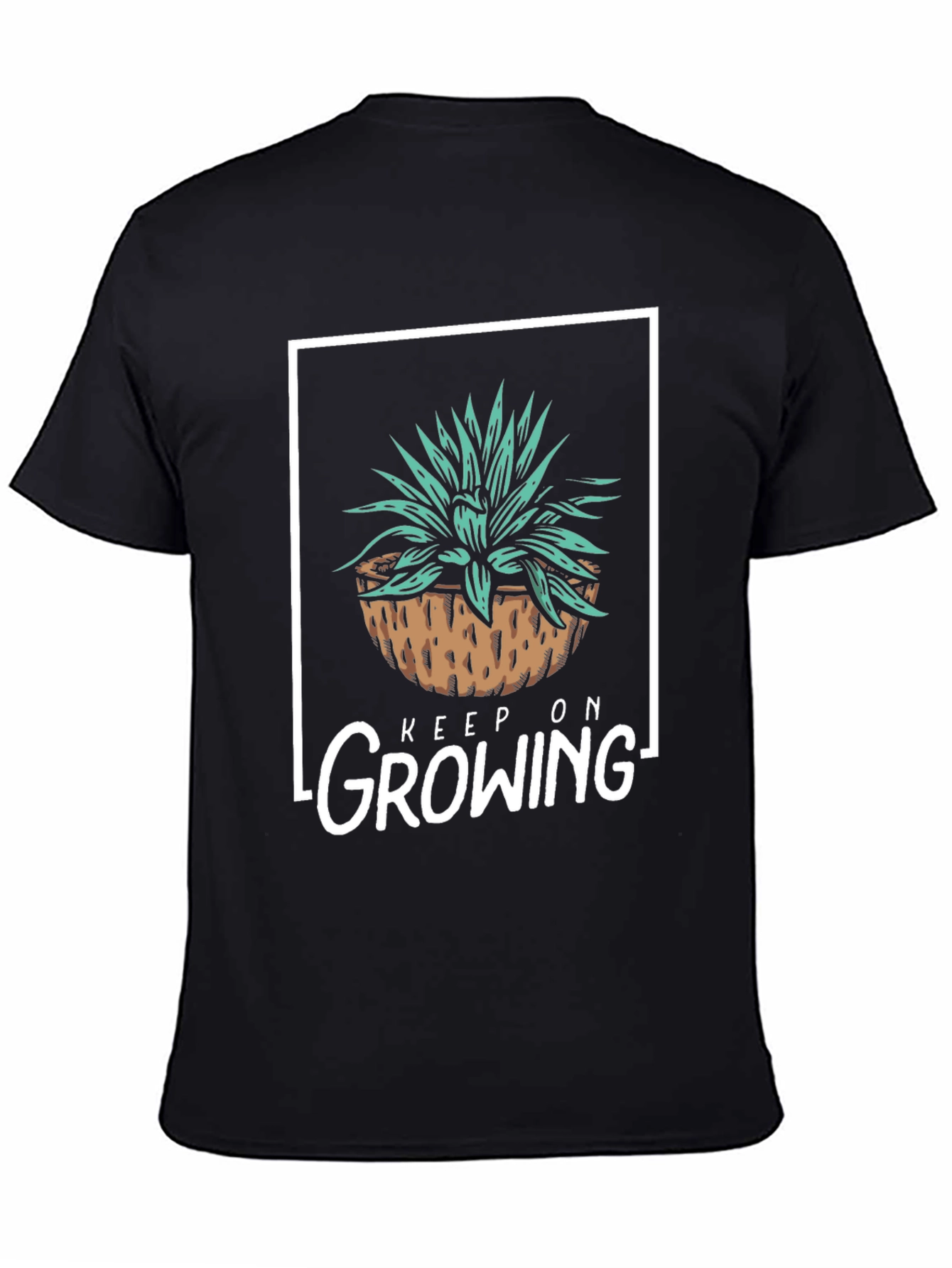 Keep On Growing T-Shirt - Black Graphic Tee