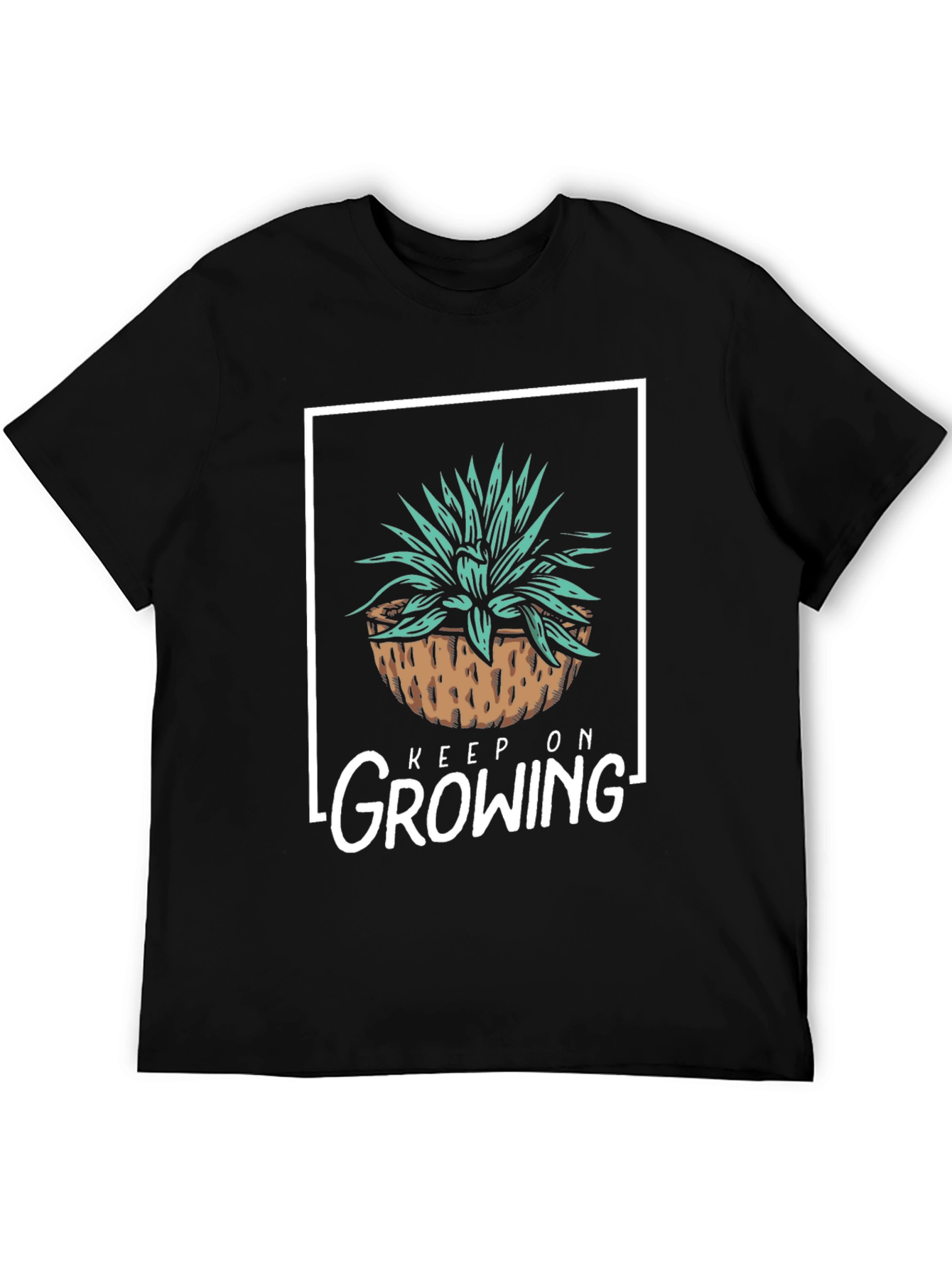 Keep On Growing T-Shirt - Black Graphic Tee