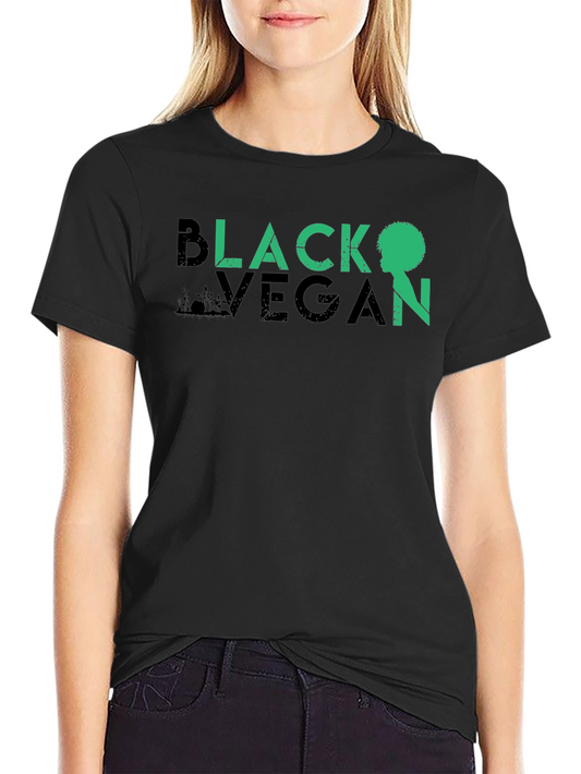 Black Vegan T-Shirt - Unisex Crew Neck Tee