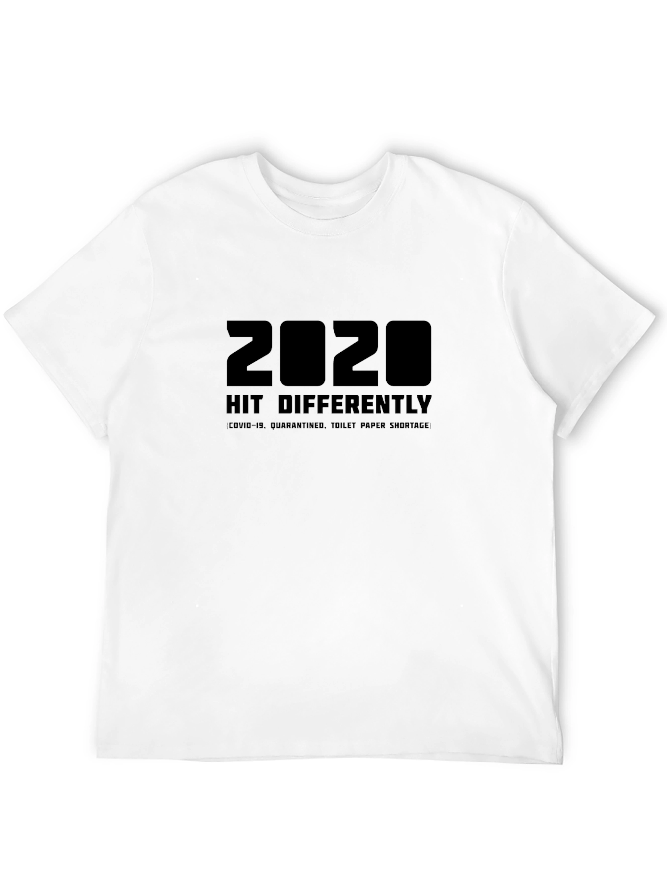 2020 Hit Differently Black Graphic Tee