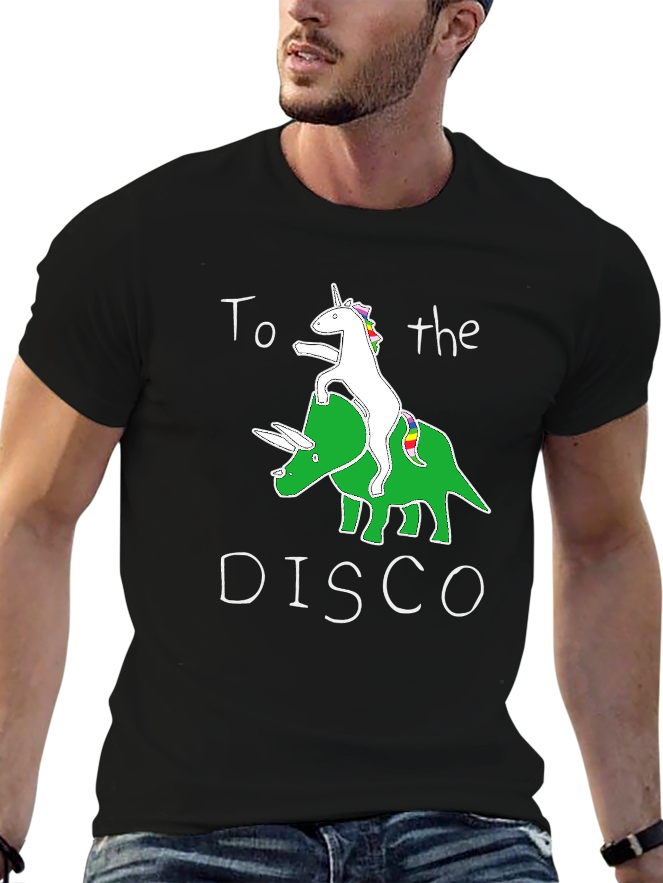 Unicorn Dinosaur Disco T-Shirt
