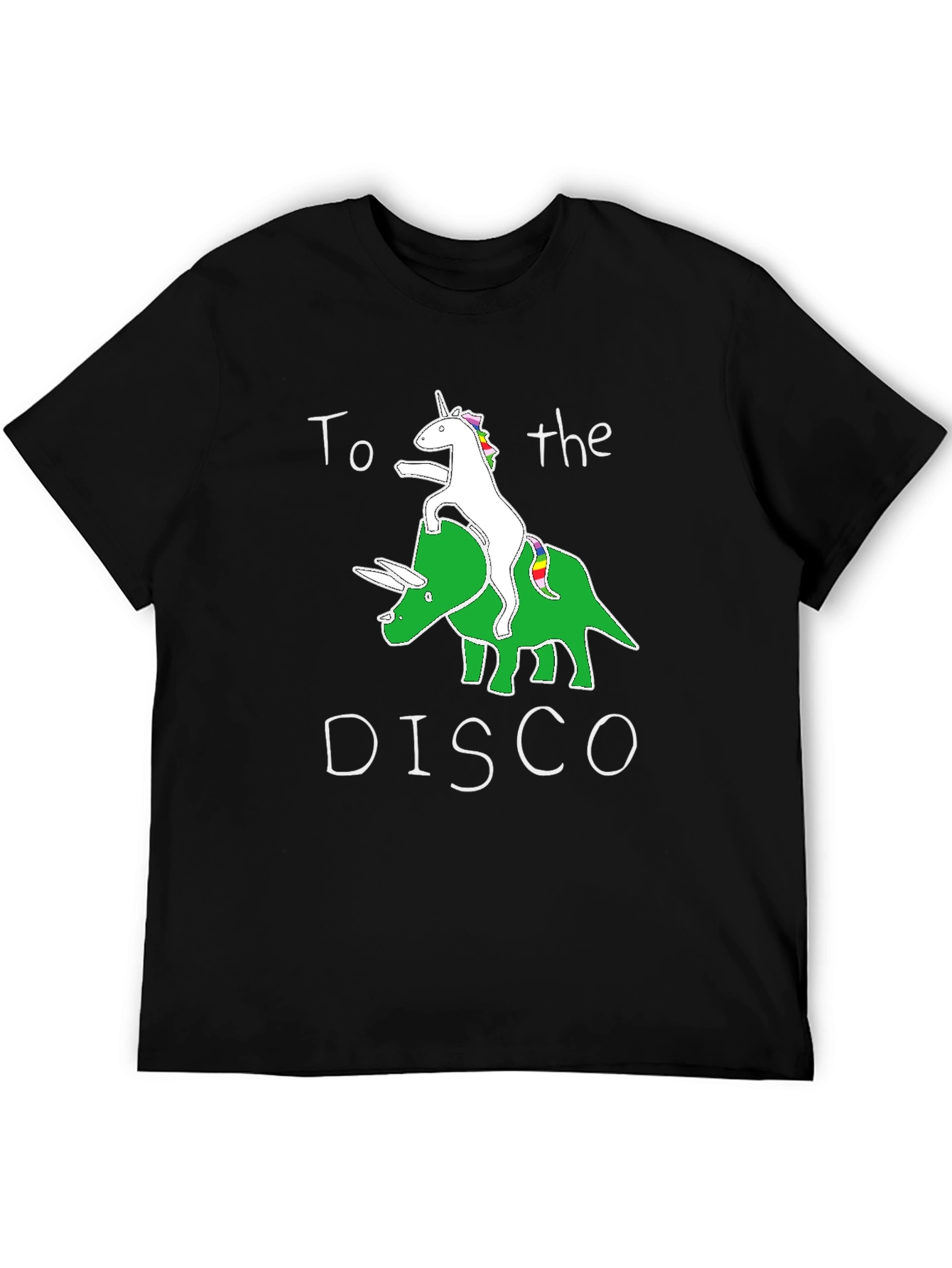 Unicorn Dinosaur Disco T-Shirt