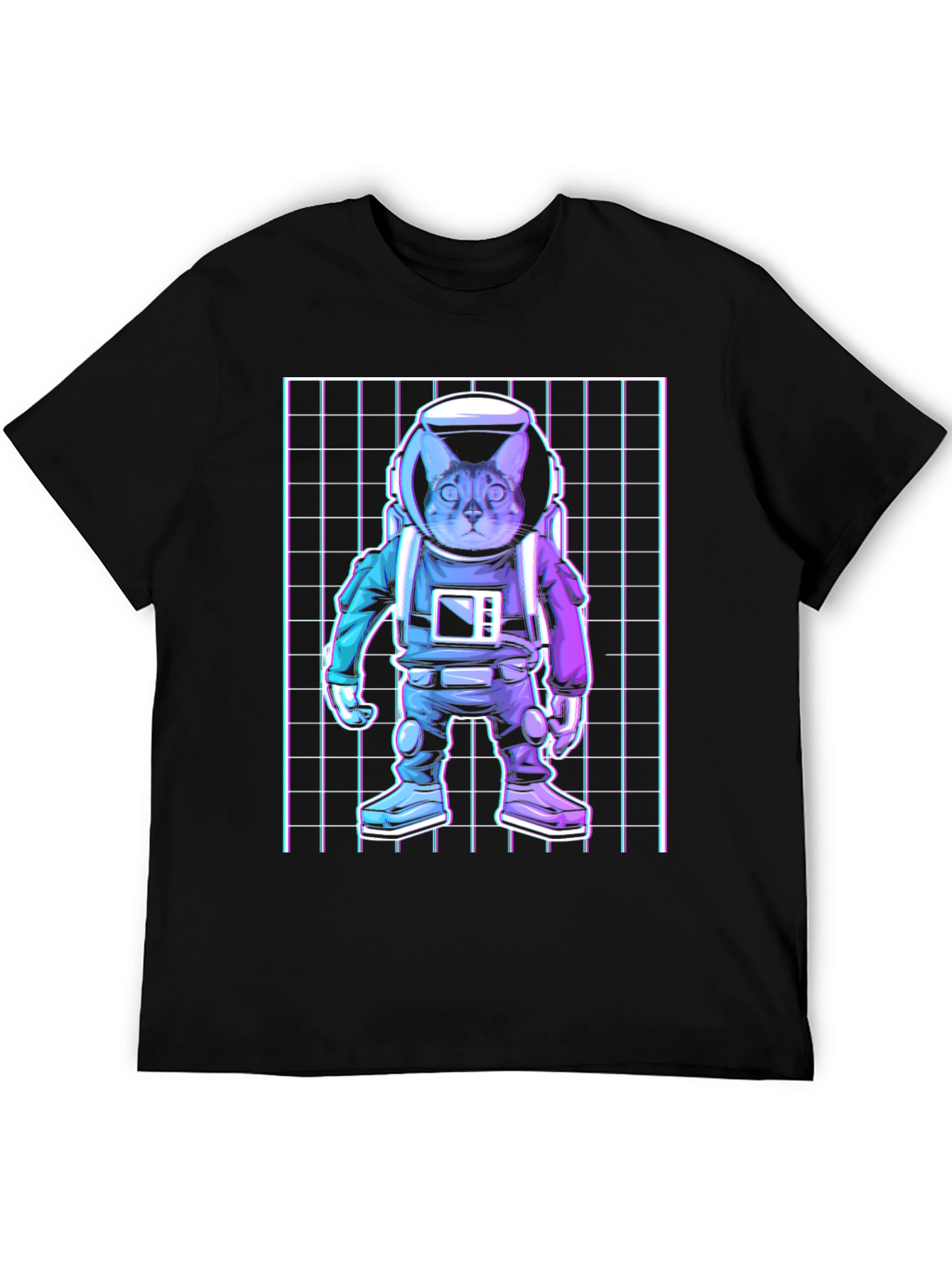 Cat Astronaut Graphic T-Shirt