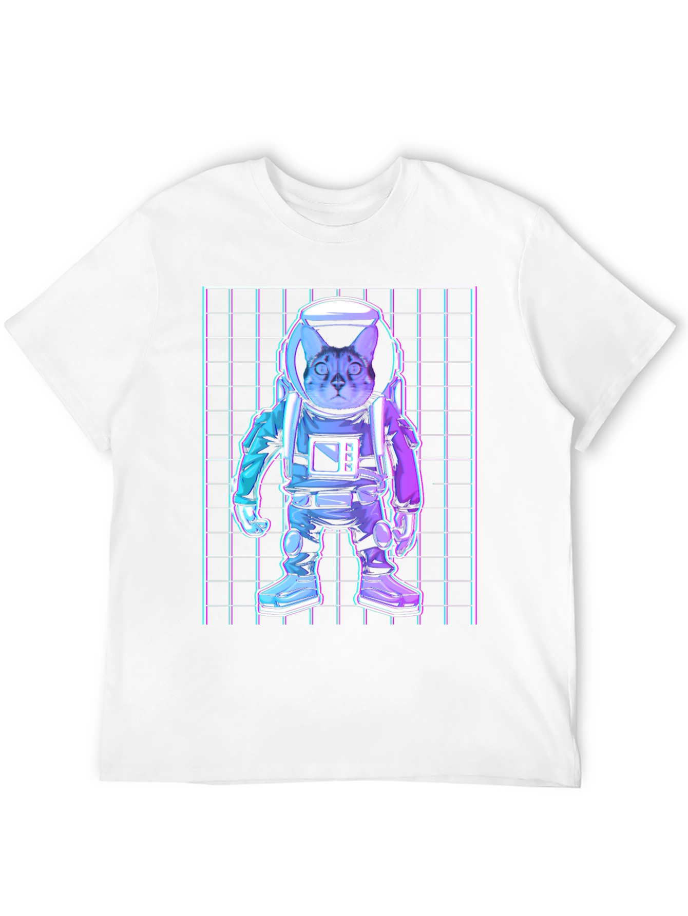Cat Astronaut Graphic T-Shirt