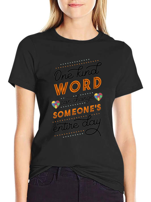 Kind Word Autism Awareness Graphic Tee