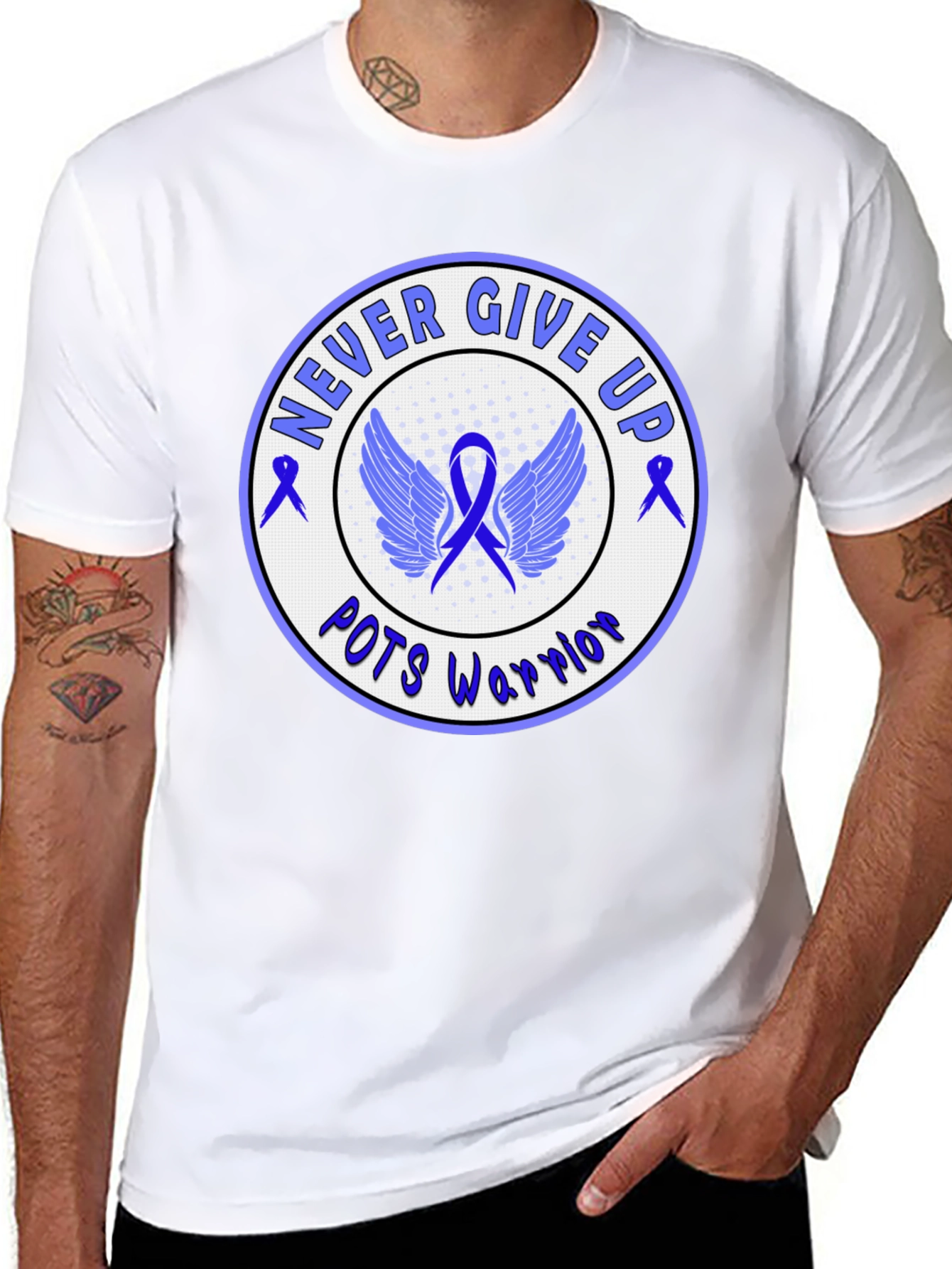 POTS Warrior T-Shirt - Never Give Up