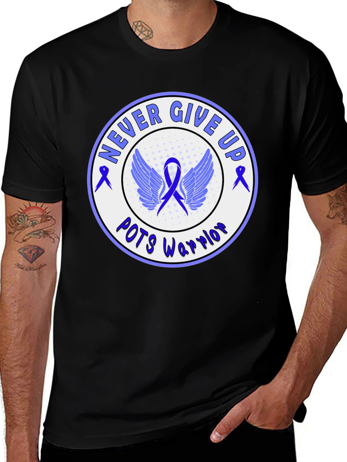 POTS Warrior T-Shirt - Never Give Up