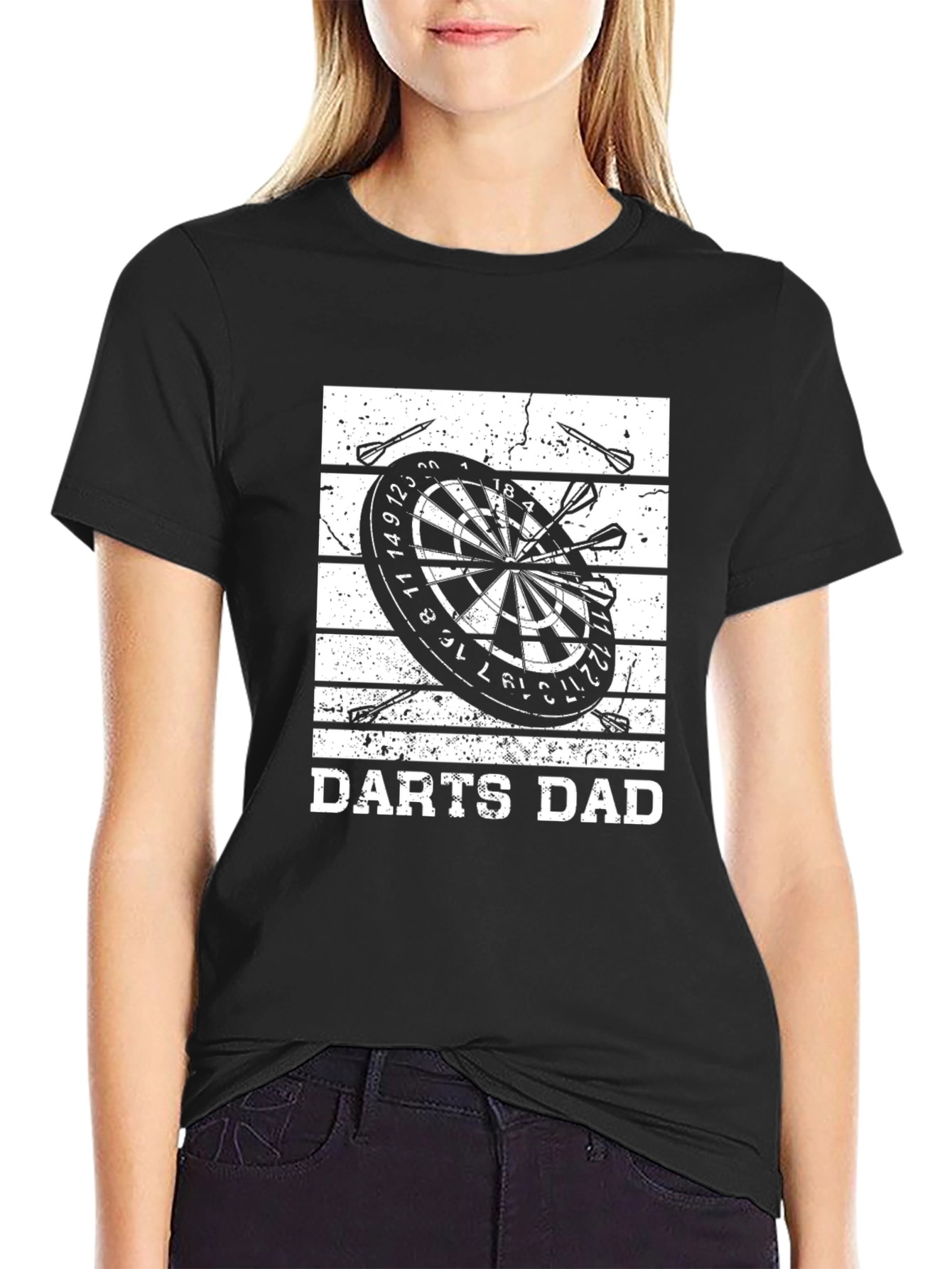 Darts Dad T-Shirt - Black Cotton Tee